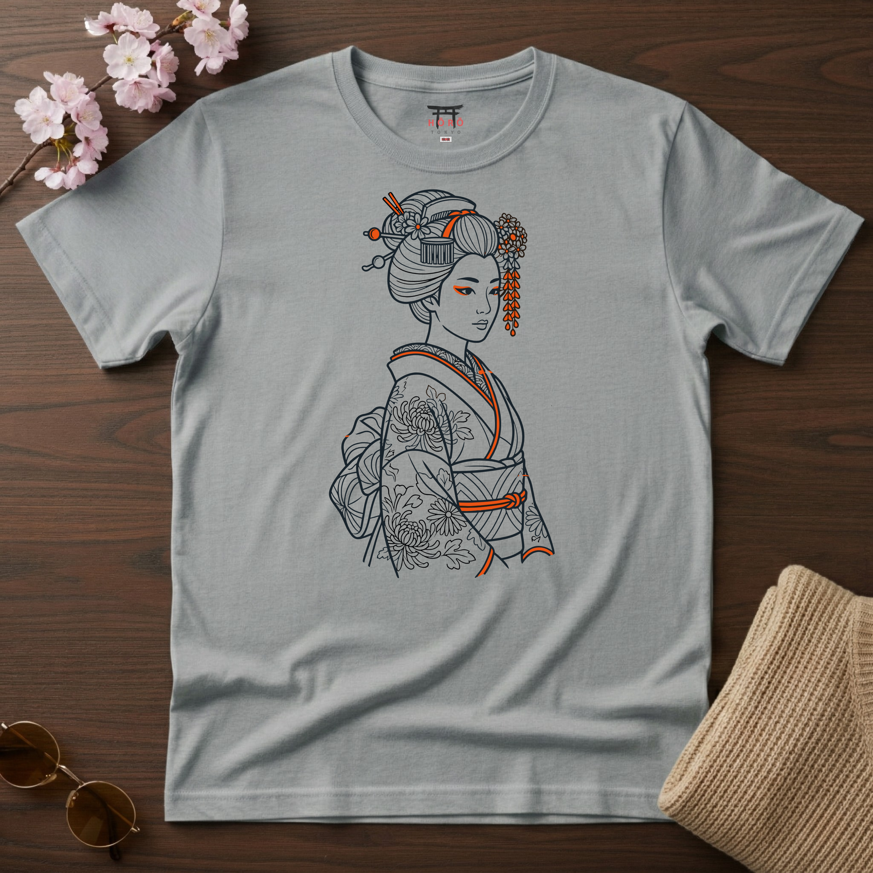 Oranje Geisha T-Shirt