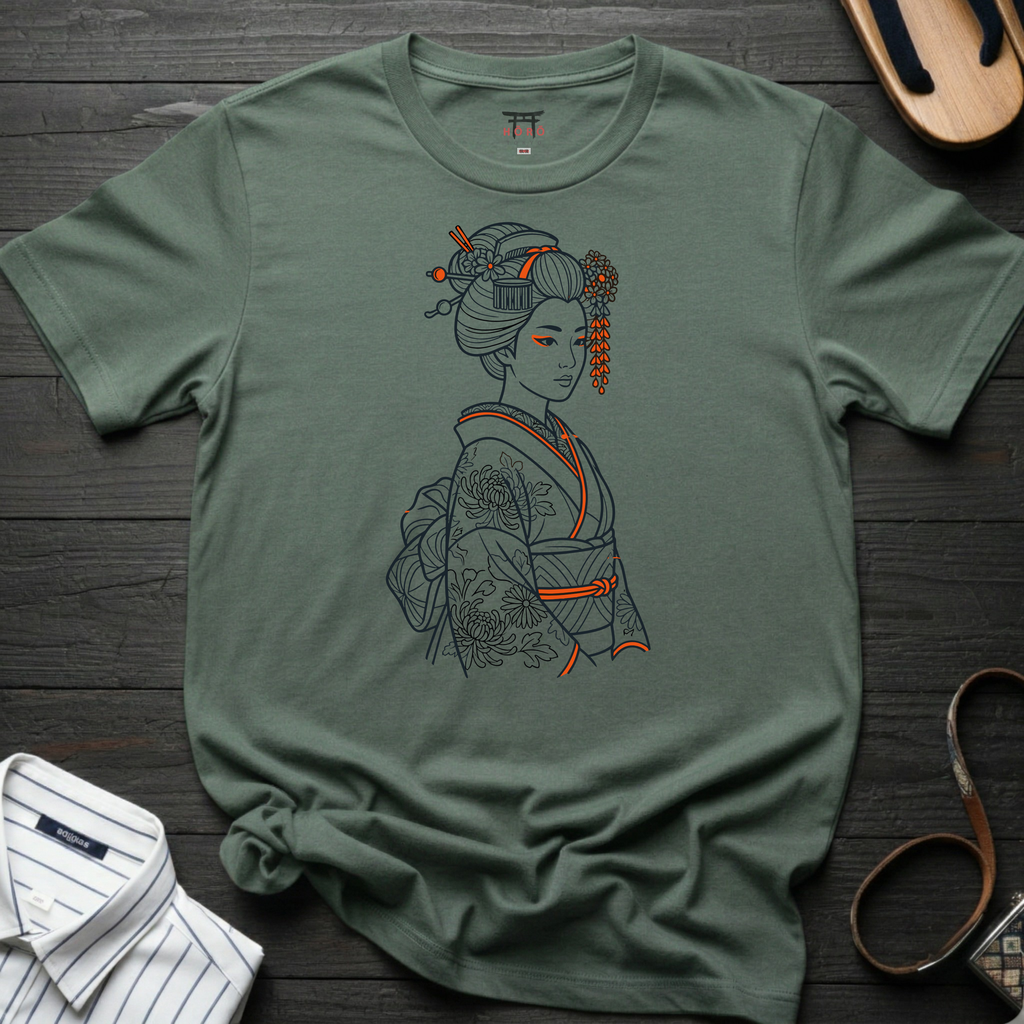 Oranje Geisha T-Shirt