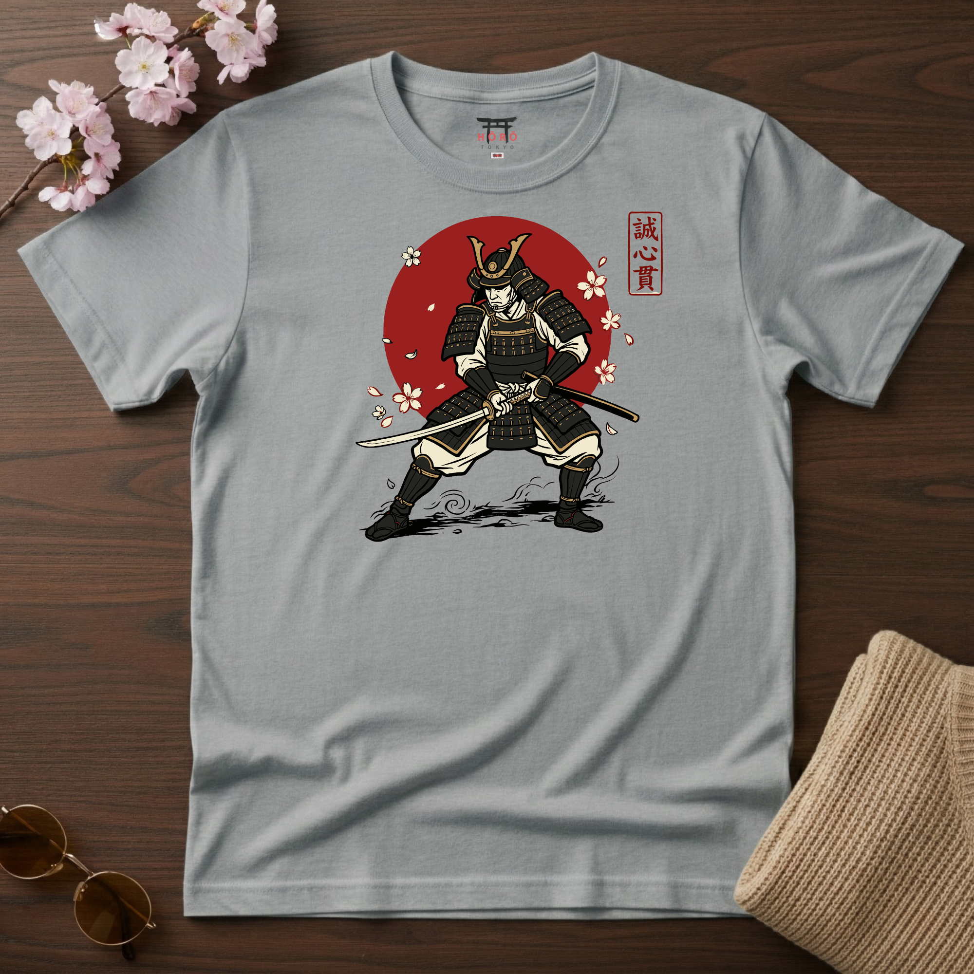 Black Sakura Samurai T-Shirt