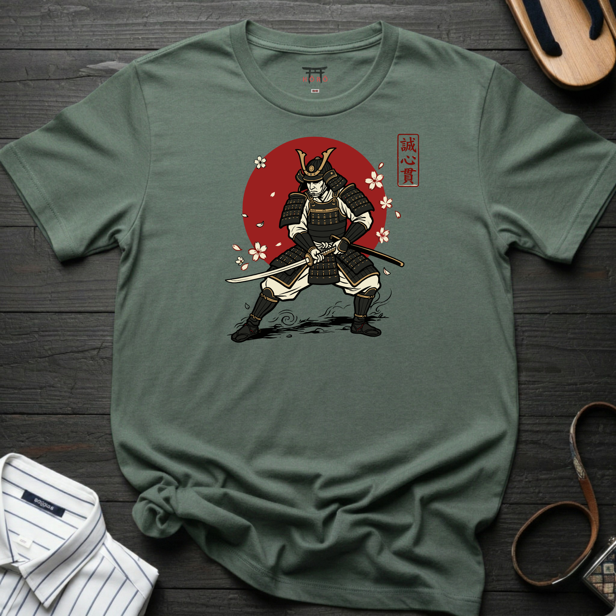 Black Sakura Samurai T-Shirt