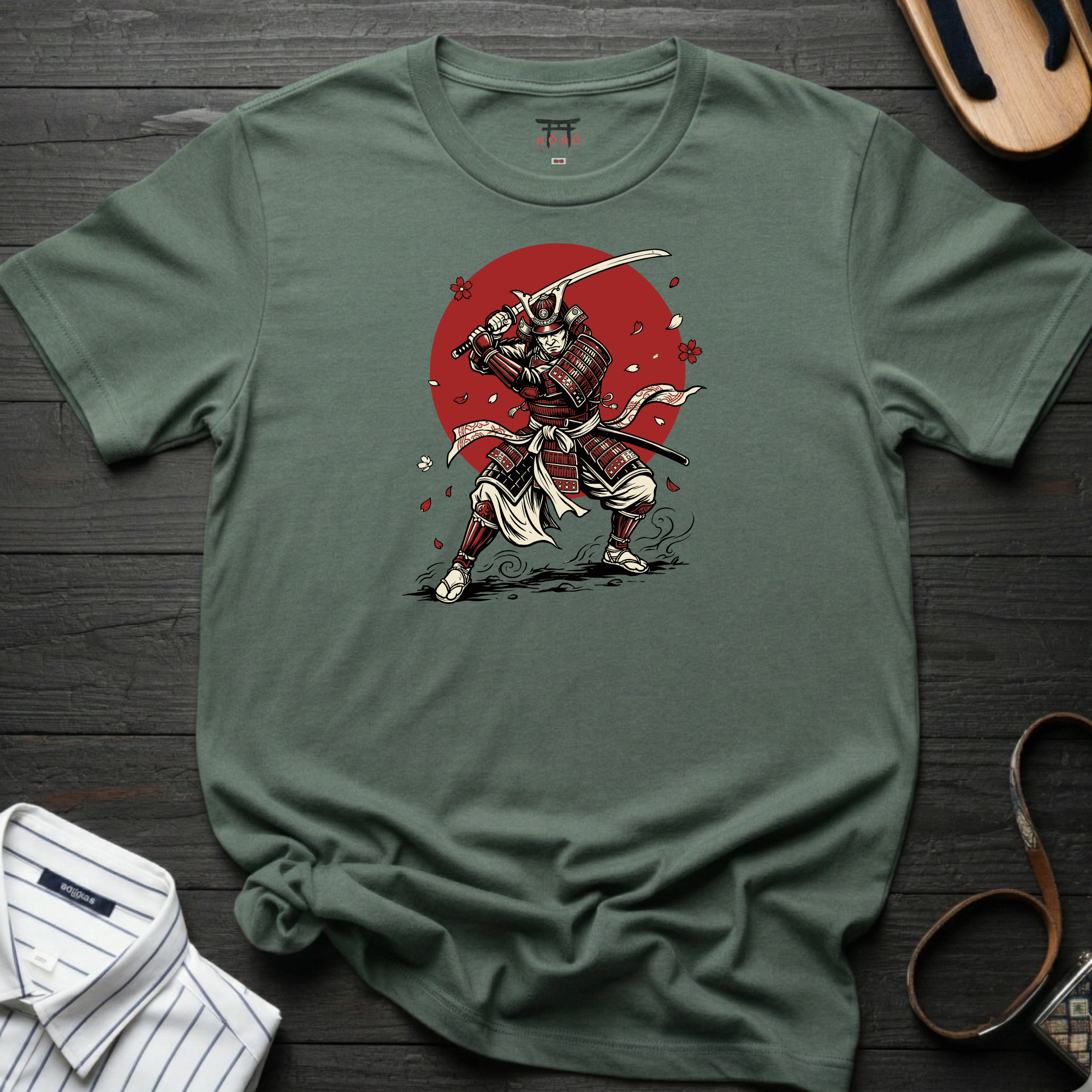 Red Sakura Samurai T-Shirt