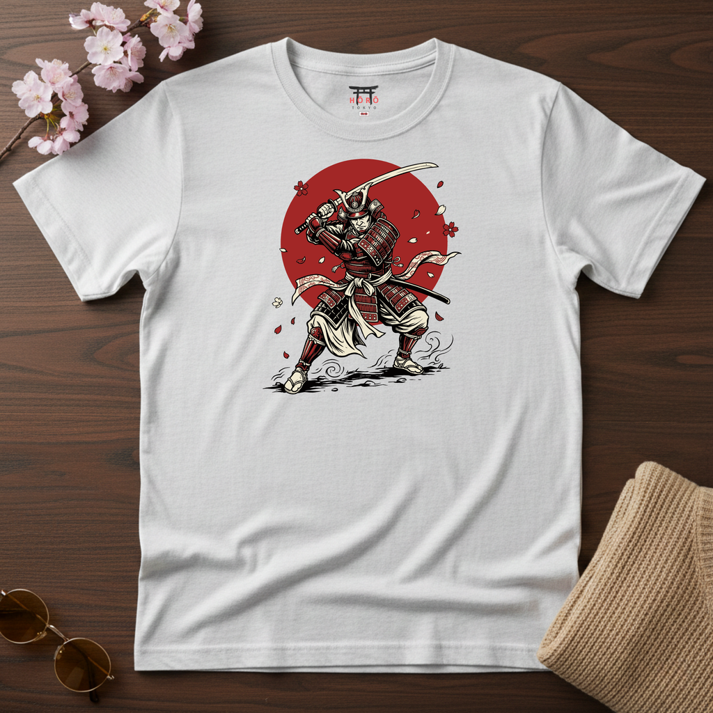 Red Sakura Samurai T-Shirt