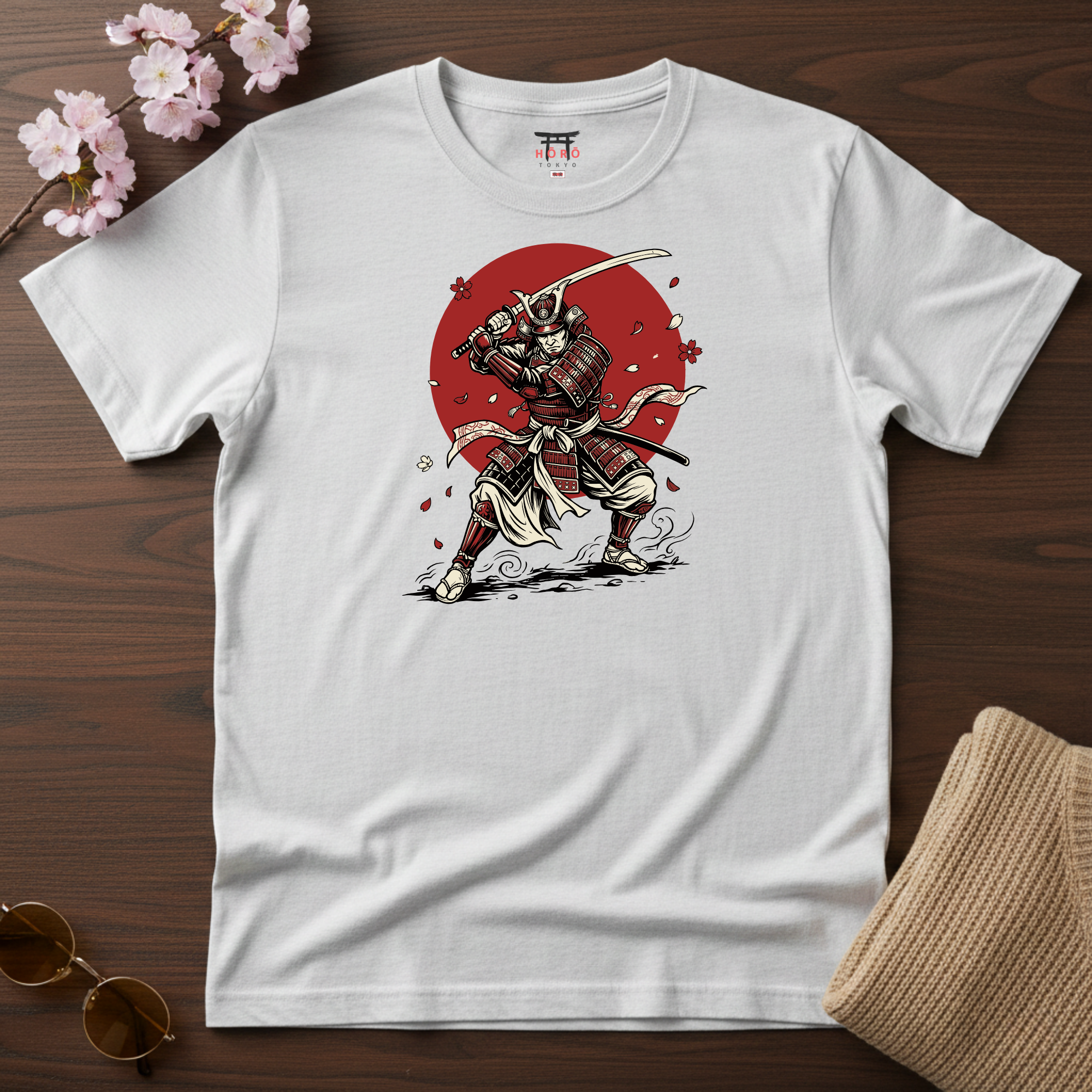 Red Sakura Samurai T-Shirt