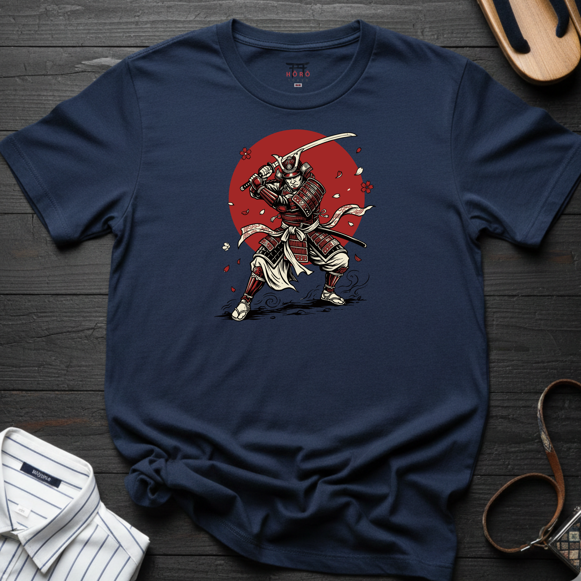 Red Sakura Samurai T-Shirt
