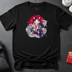 Red Sun Cat Samurai T-Shirt