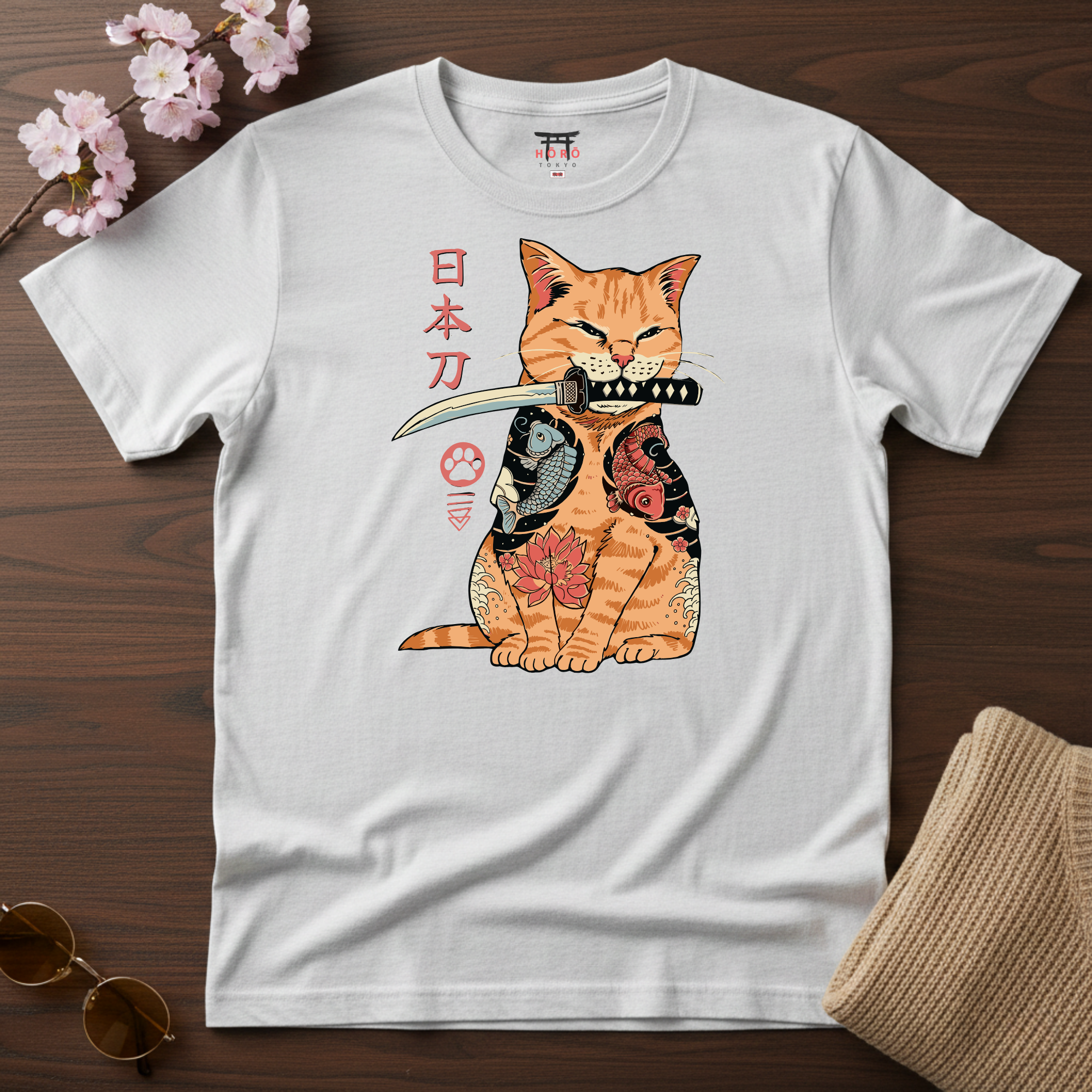 Neko Katana T-Shirt