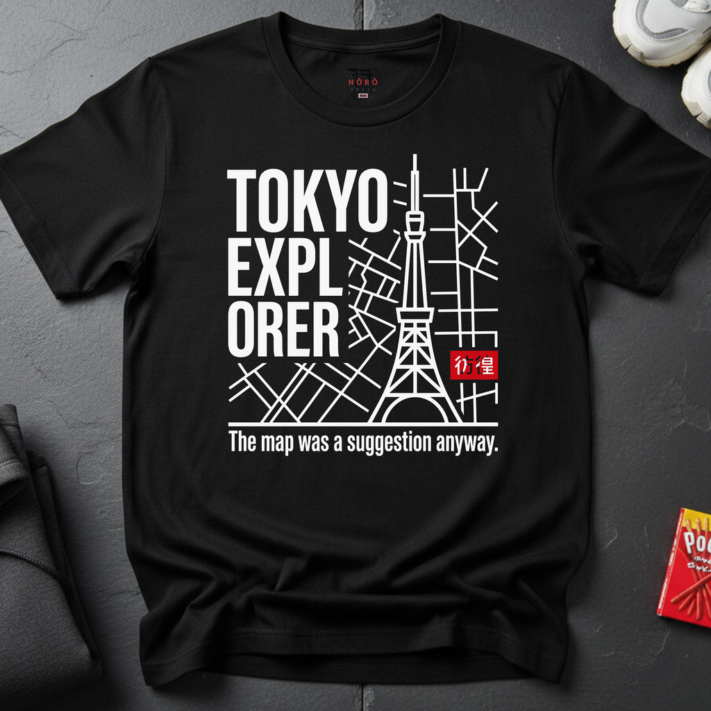 Tokyo Explorer Grid T-Shirt