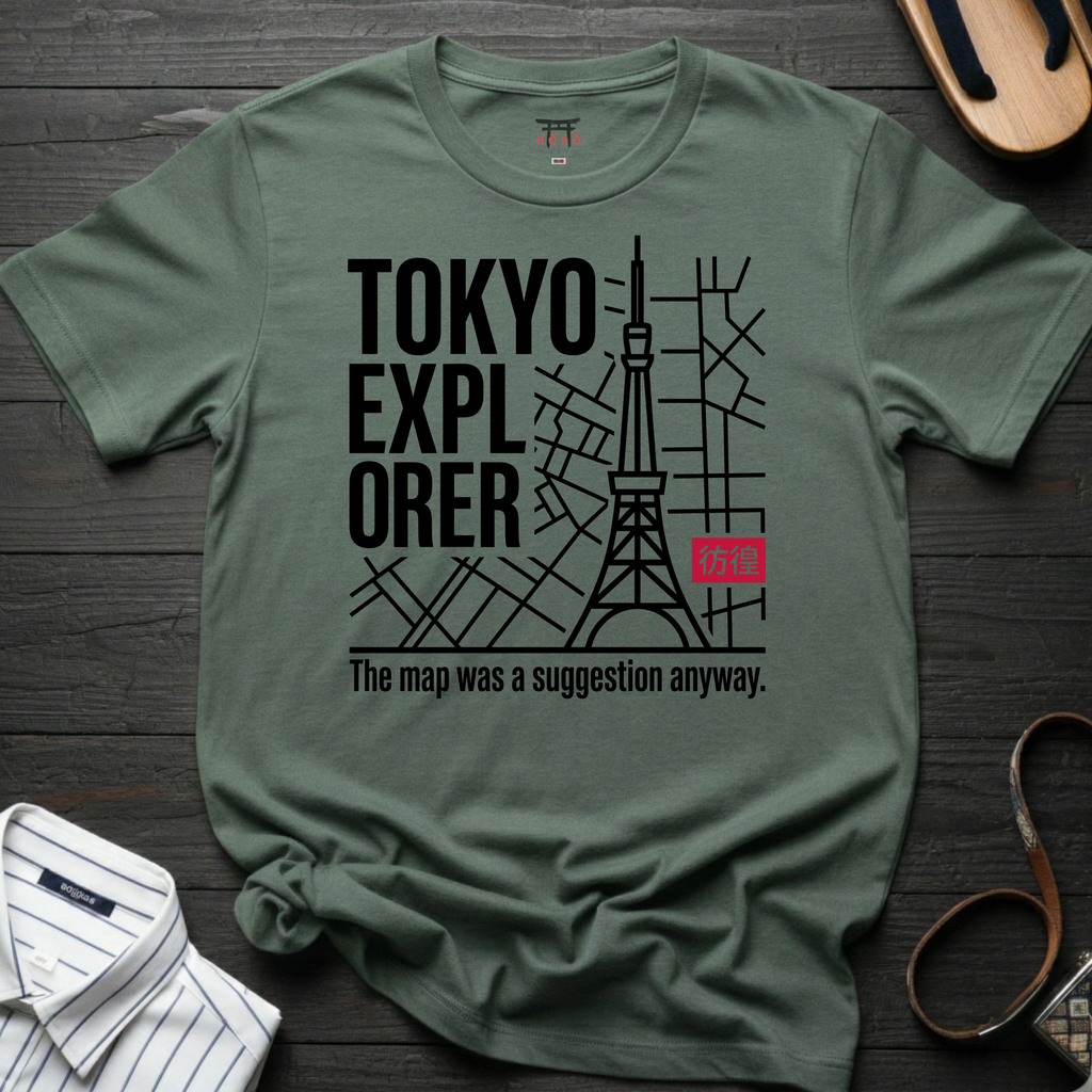 Tokyo Explorer Grid T-Shirt