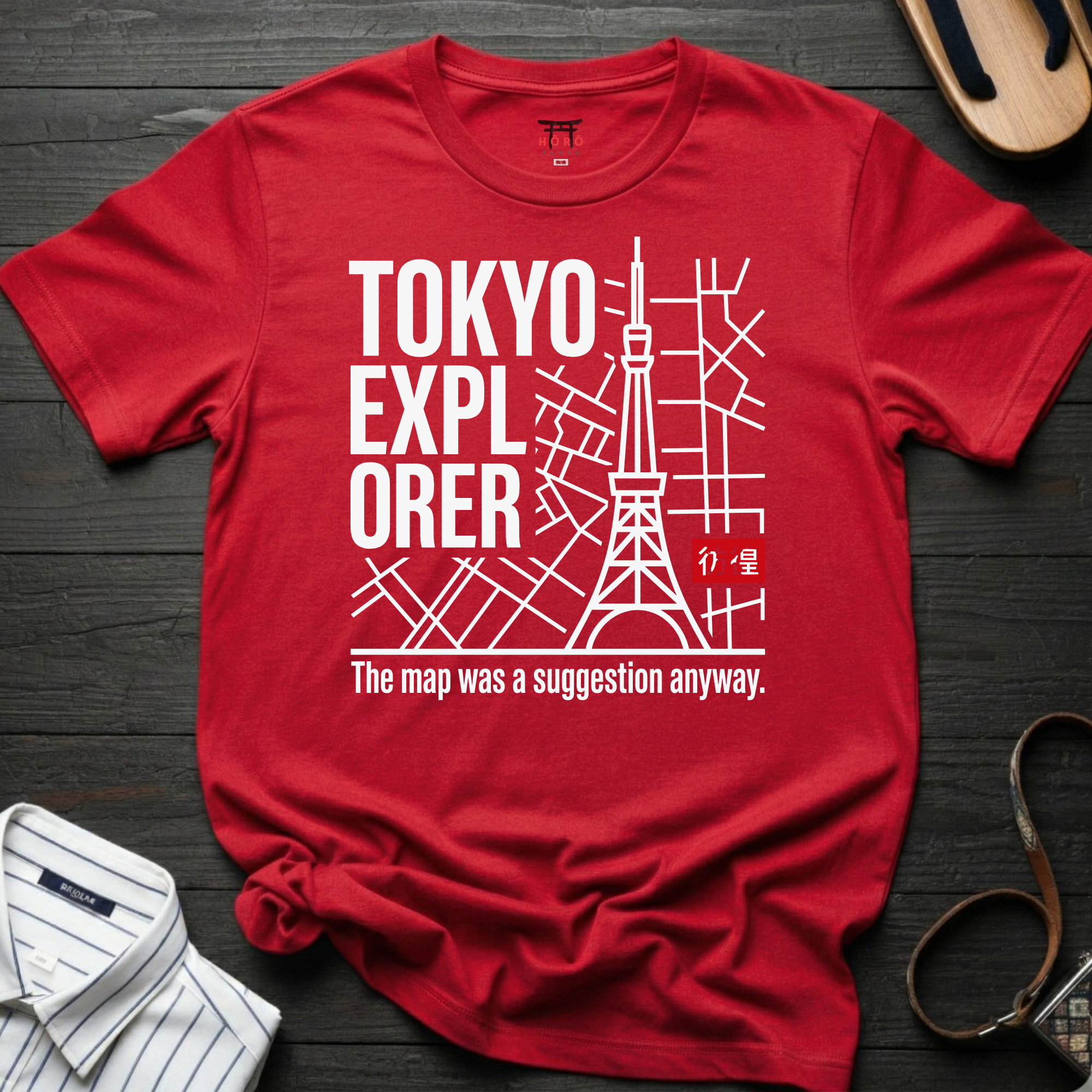 Tokyo Explorer Grid T-Shirt