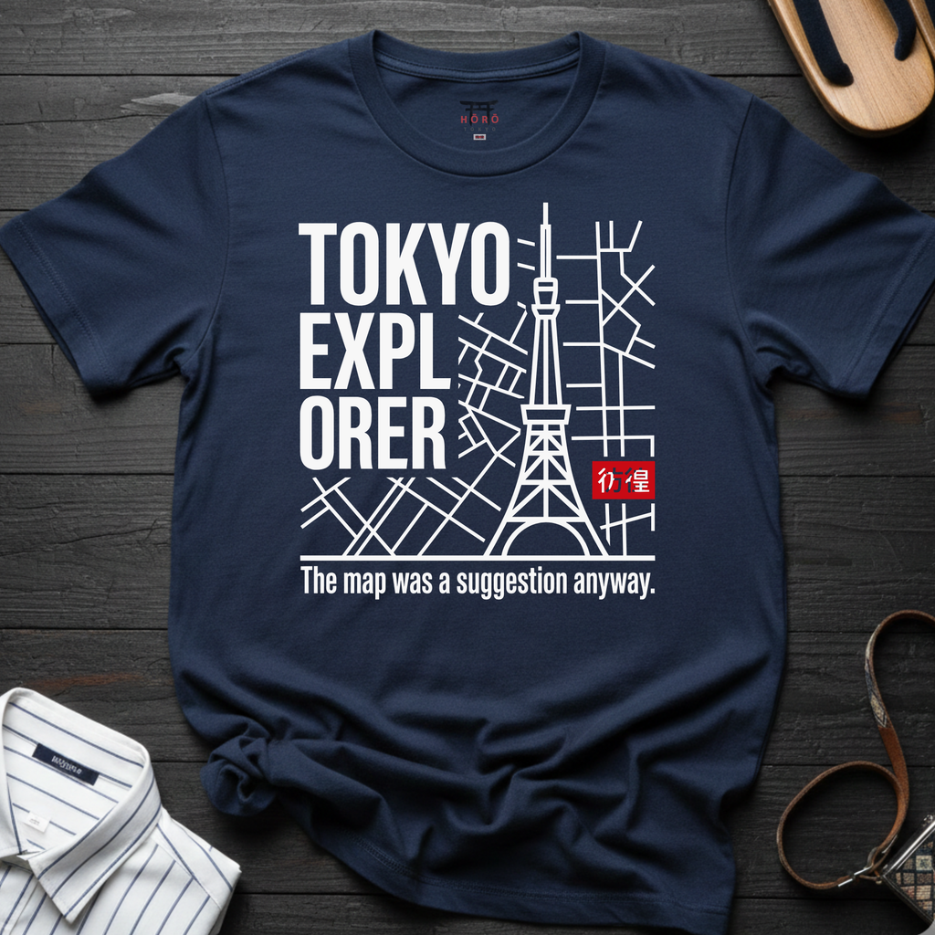 Tokyo Explorer Grid T-Shirt
