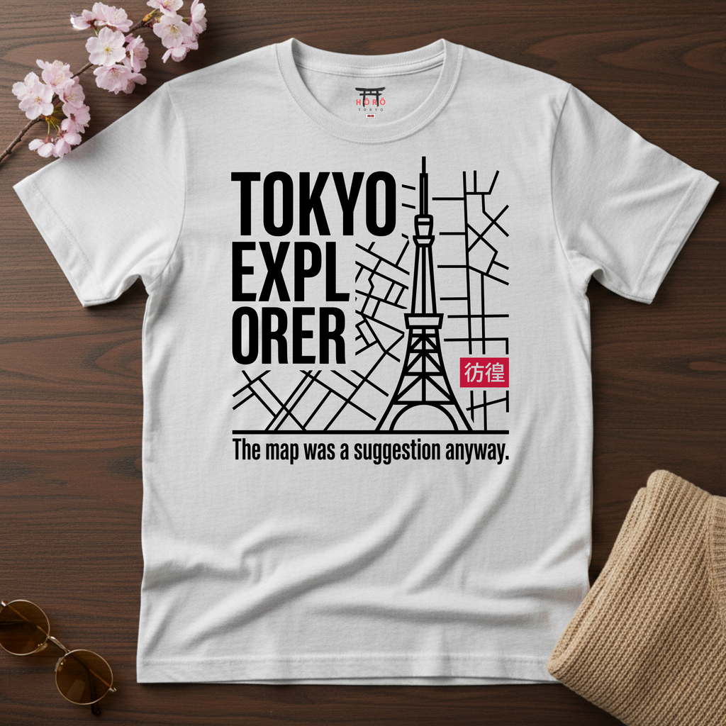 Tokyo Explorer Grid T-Shirt