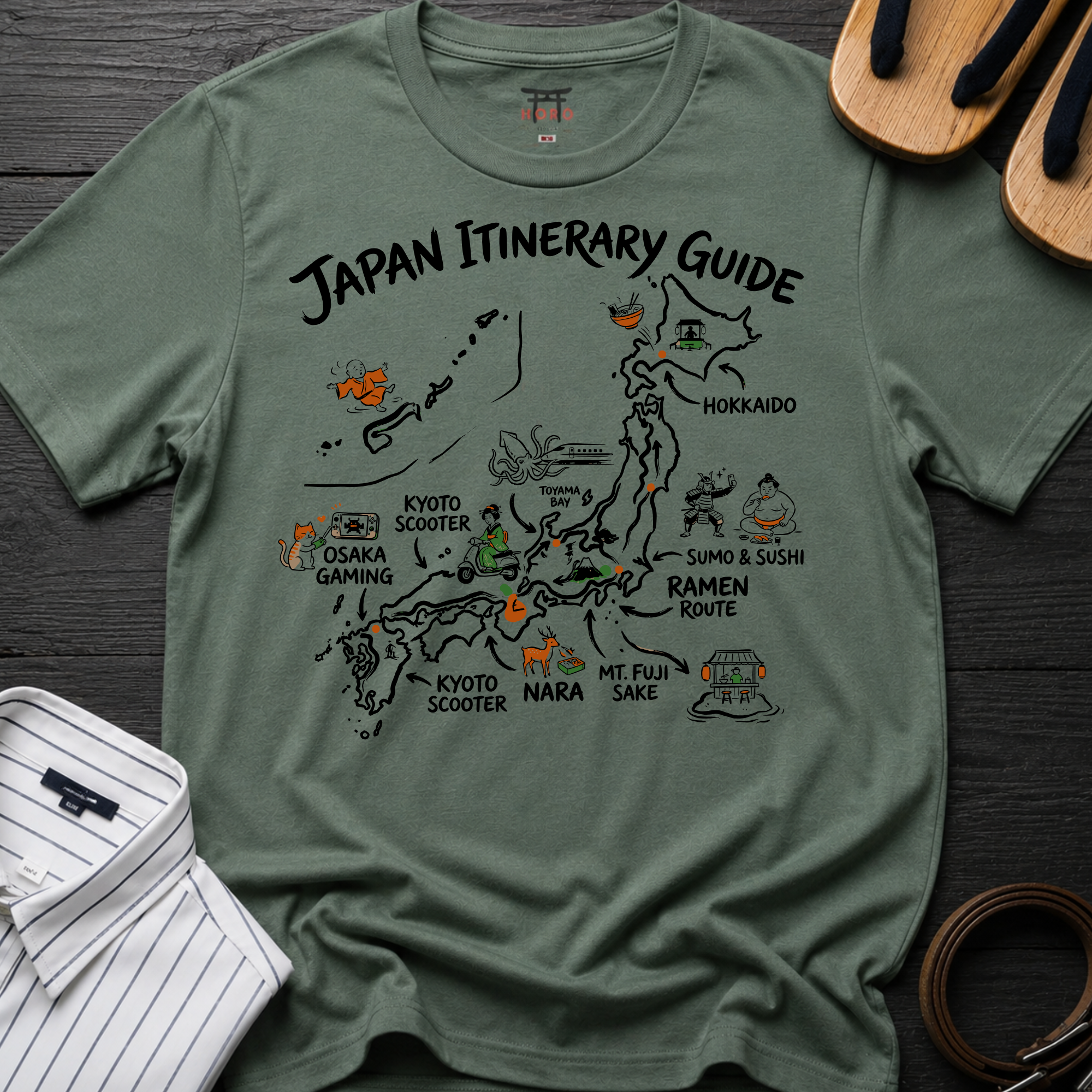 Japan Itinerary Guide T-Shirt