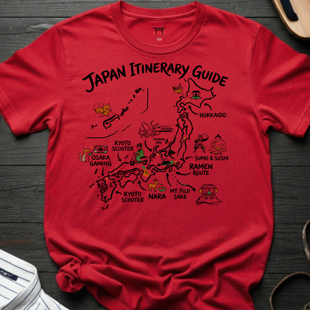 Japan Itinerary Guide T-Shirt