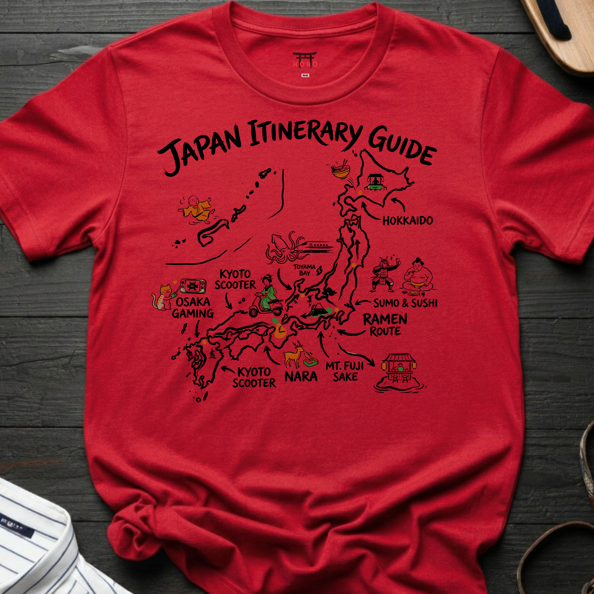 Japan Itinerary Guide T-Shirt