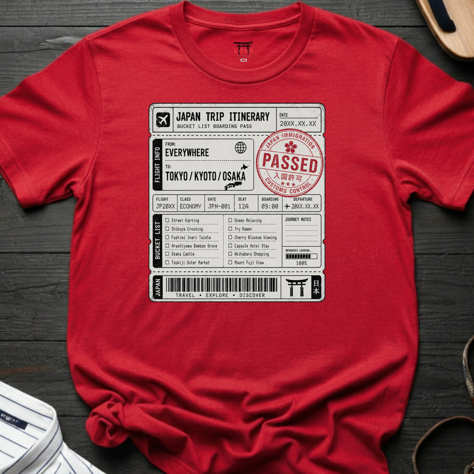 Japan Trip Itinerary T-Shirt