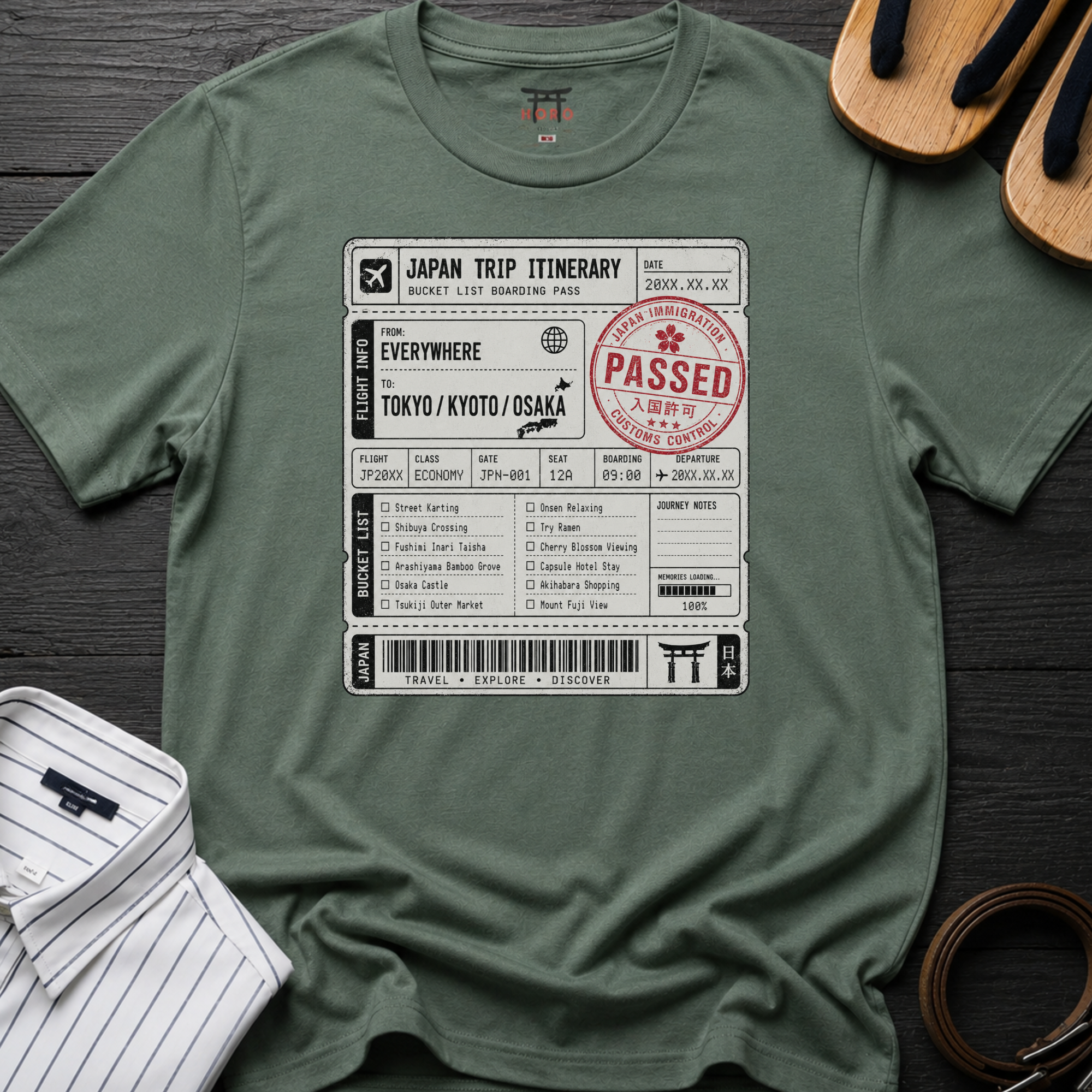 Japan Trip Itinerary T-Shirt