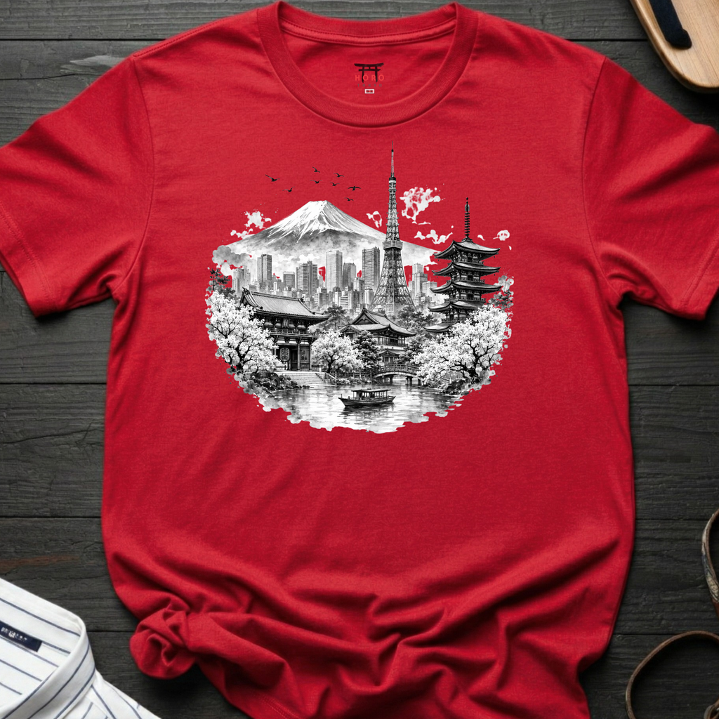 Tokyo Fuji Skyline T-Shirt