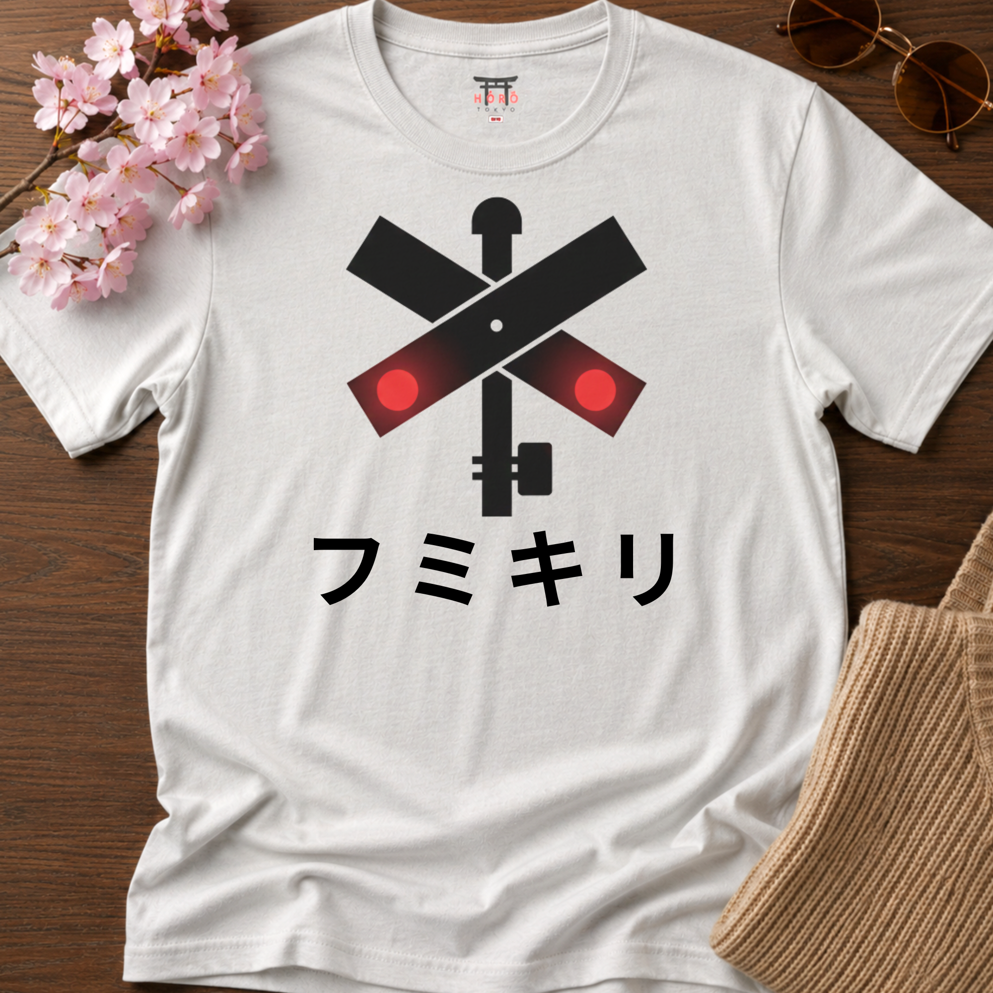 Japanese Railway Crossing T-Shirt