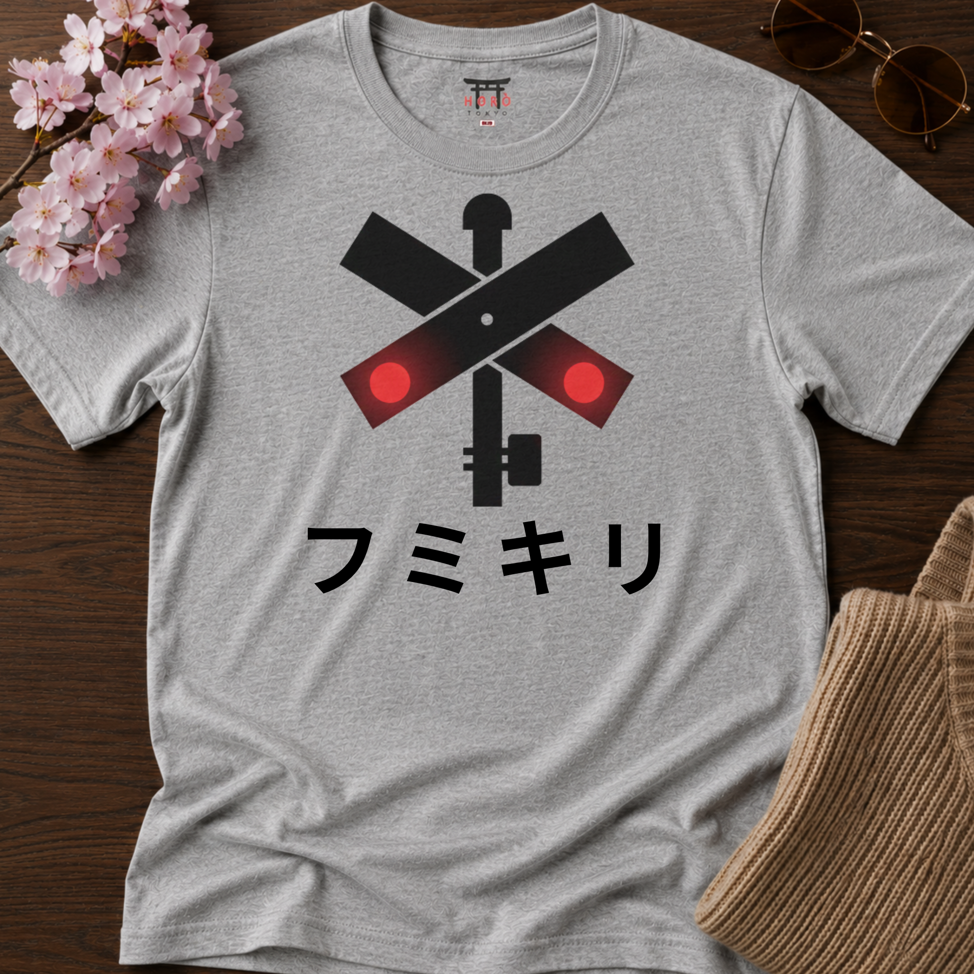 Japanese Railway Crossing T-Shirt