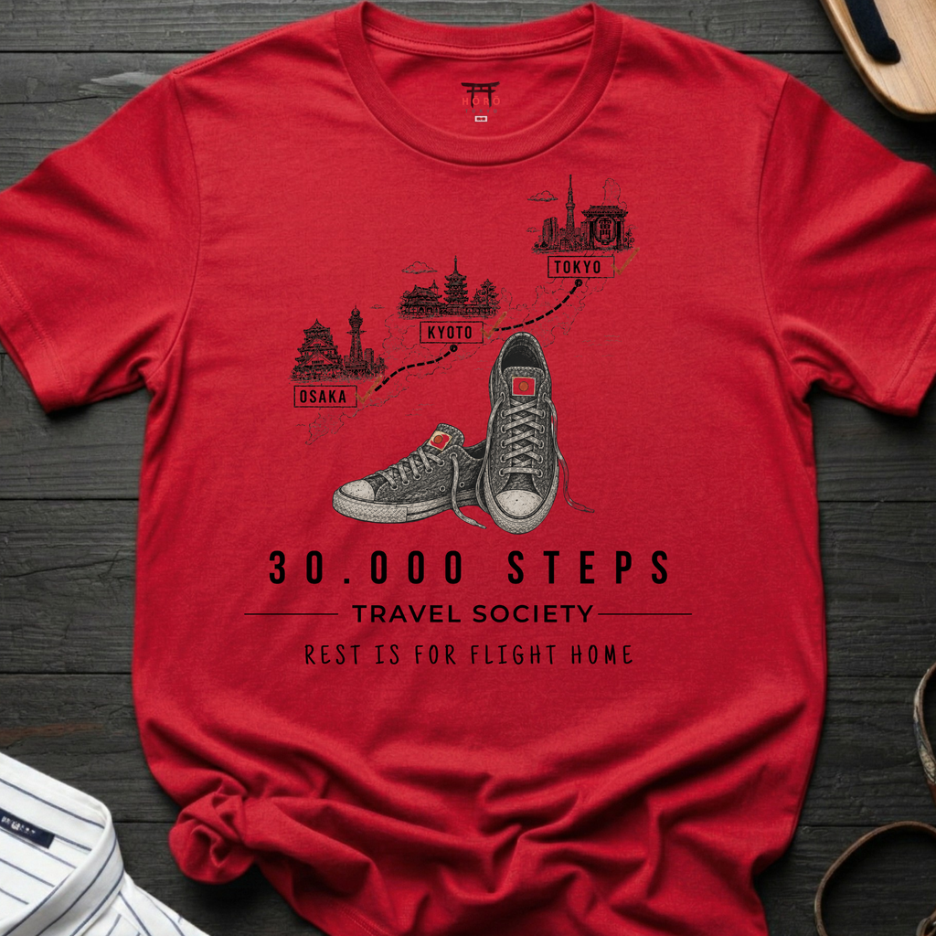 30,000 Steps Travel Society T-Shirt