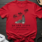 30,000 Steps Travel Society T-Shirt