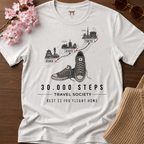 30,000 Steps Travel Society T-Shirt