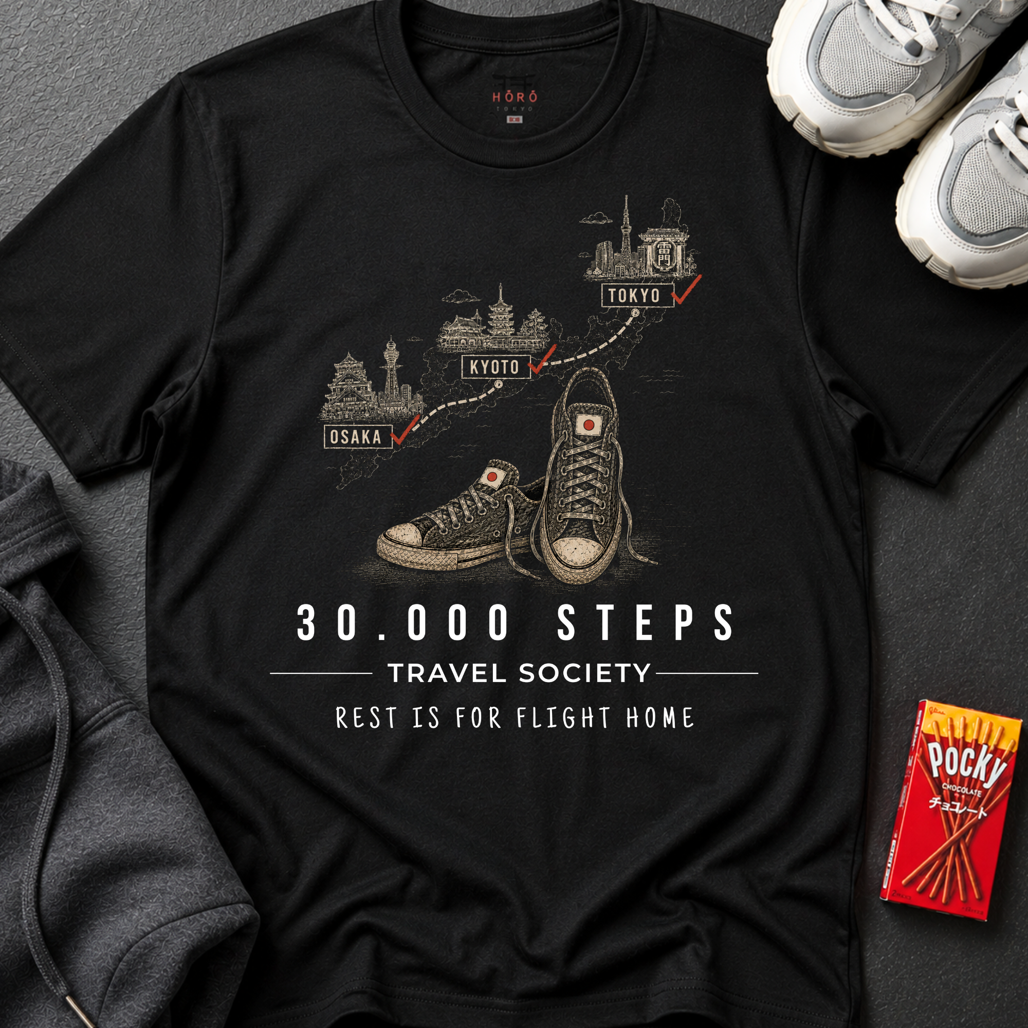 30,000 Steps Travel Society T-Shirt