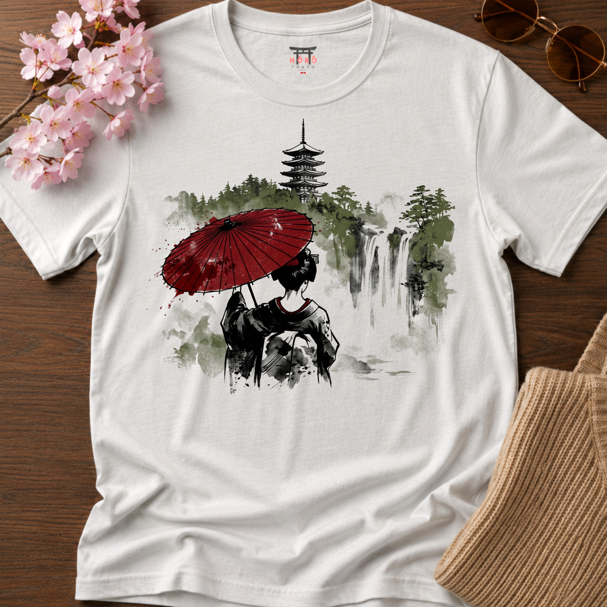 Geisha & Pagoda T-Shirt