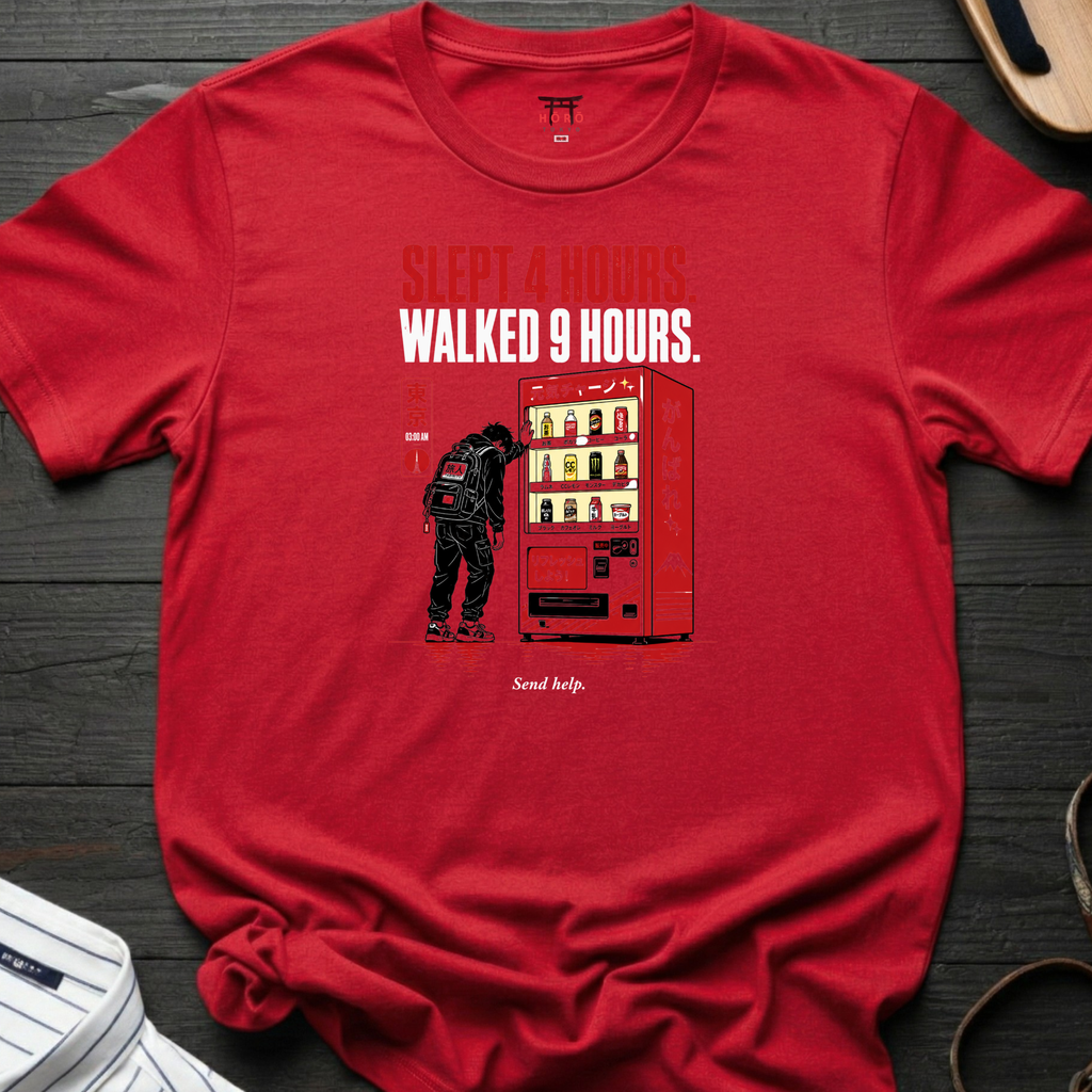Slept 4 Hours Walked 9 T-Shirt