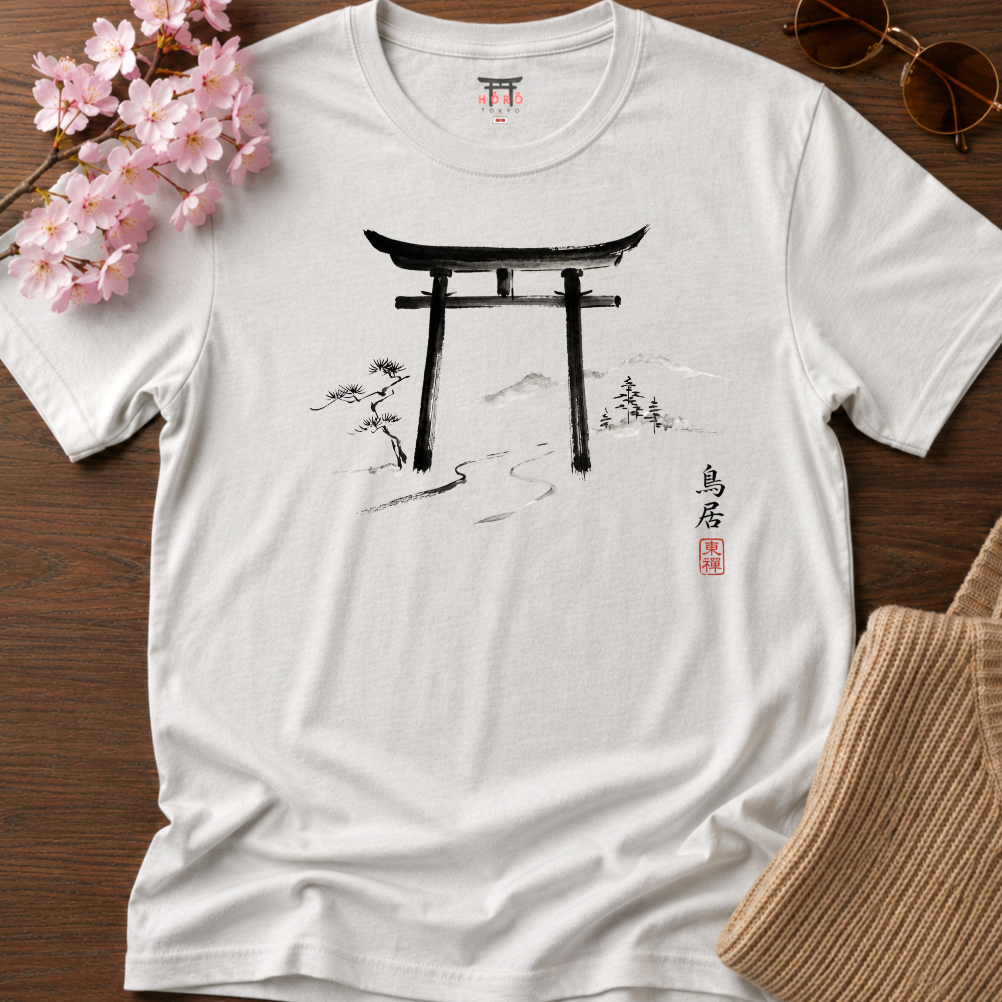 Torii & Mountains Path T-Shirt