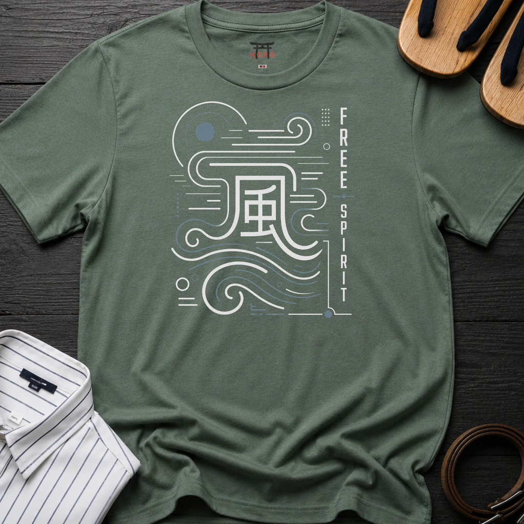 Free Spirit Typography T-Shirt