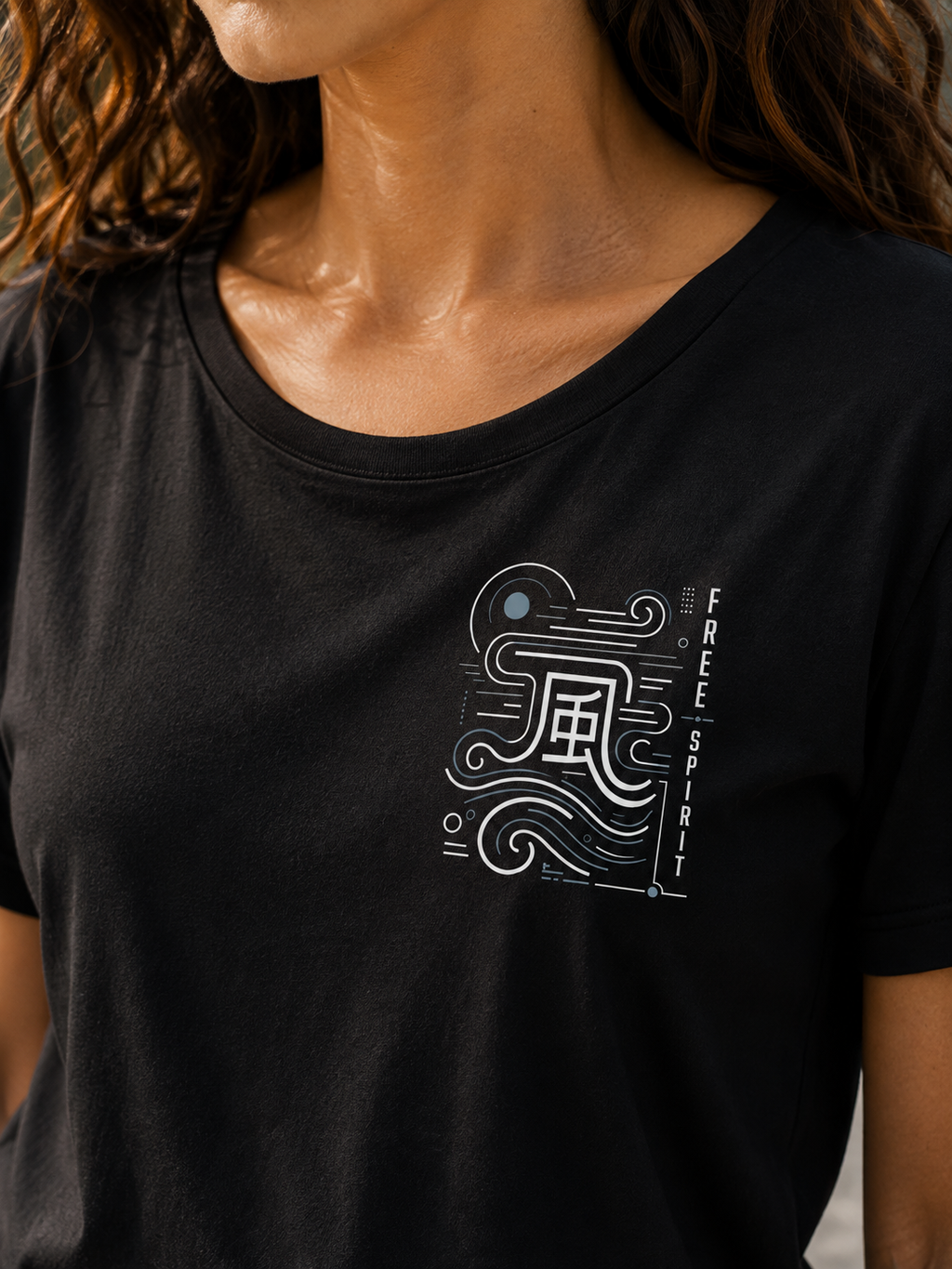 Free Spirit Typography T-Shirt