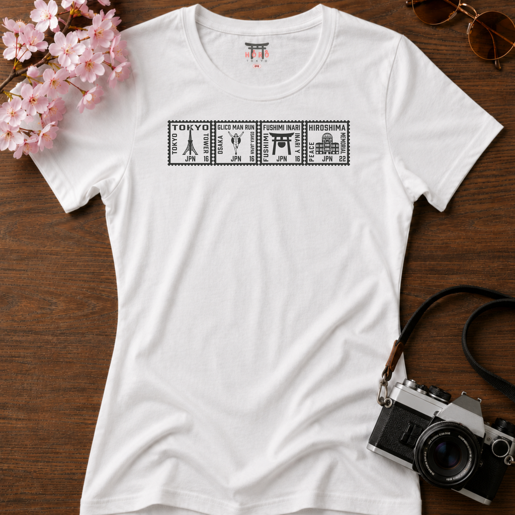 City Icons Stamps T-Shirt