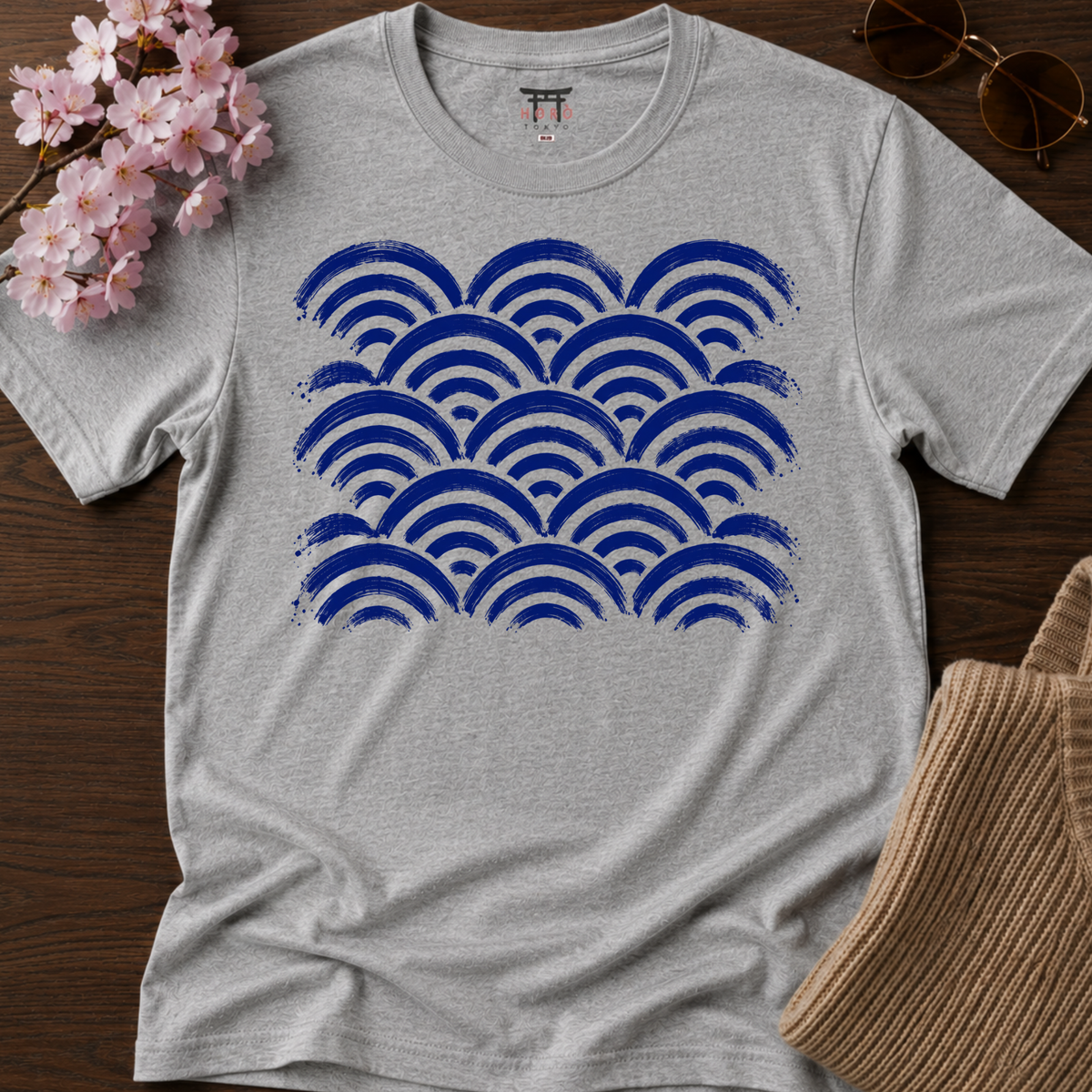Seigaiha Blue T-Shirt