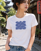 Seigaiha Blue T-Shirt