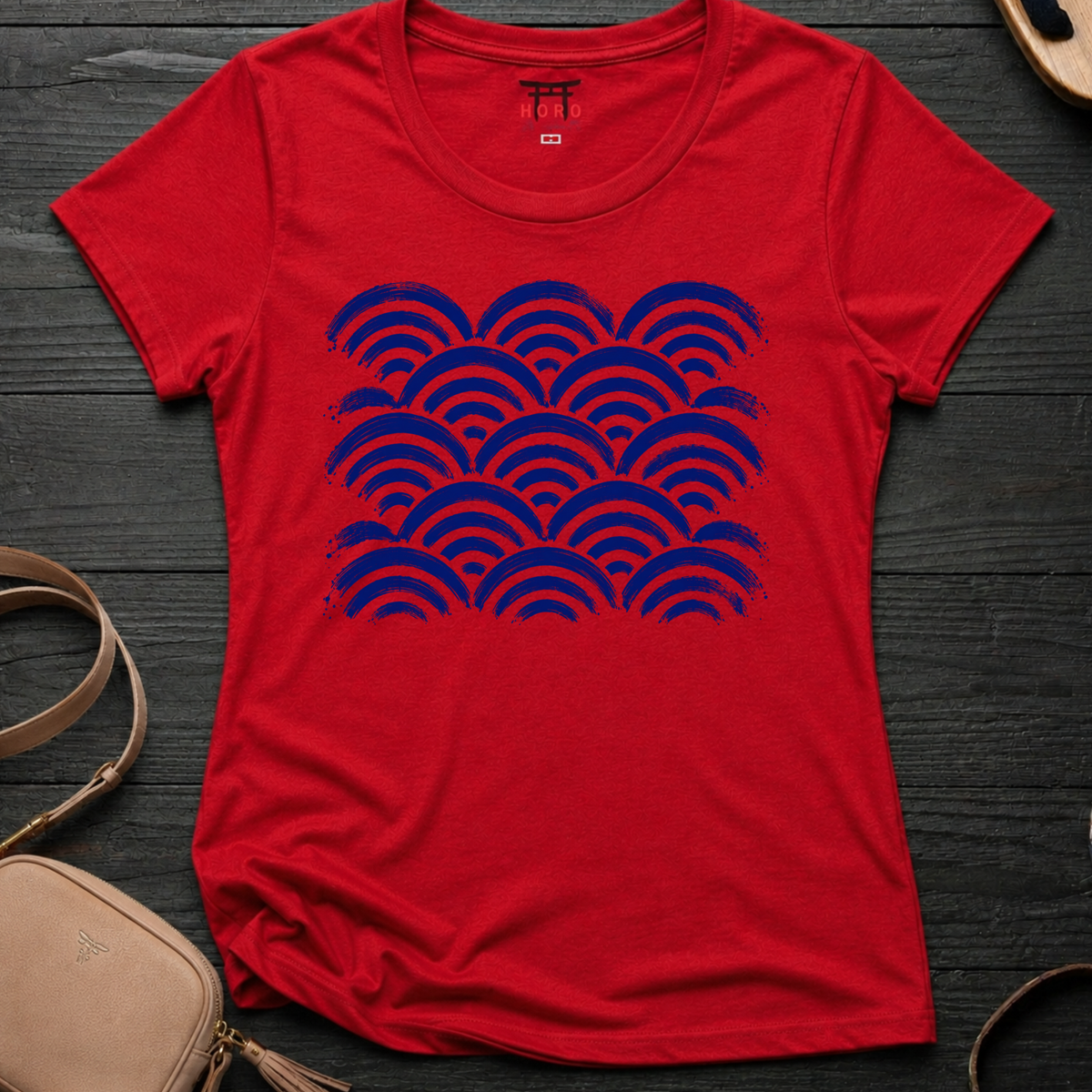 Seigaiha Blue T-Shirt