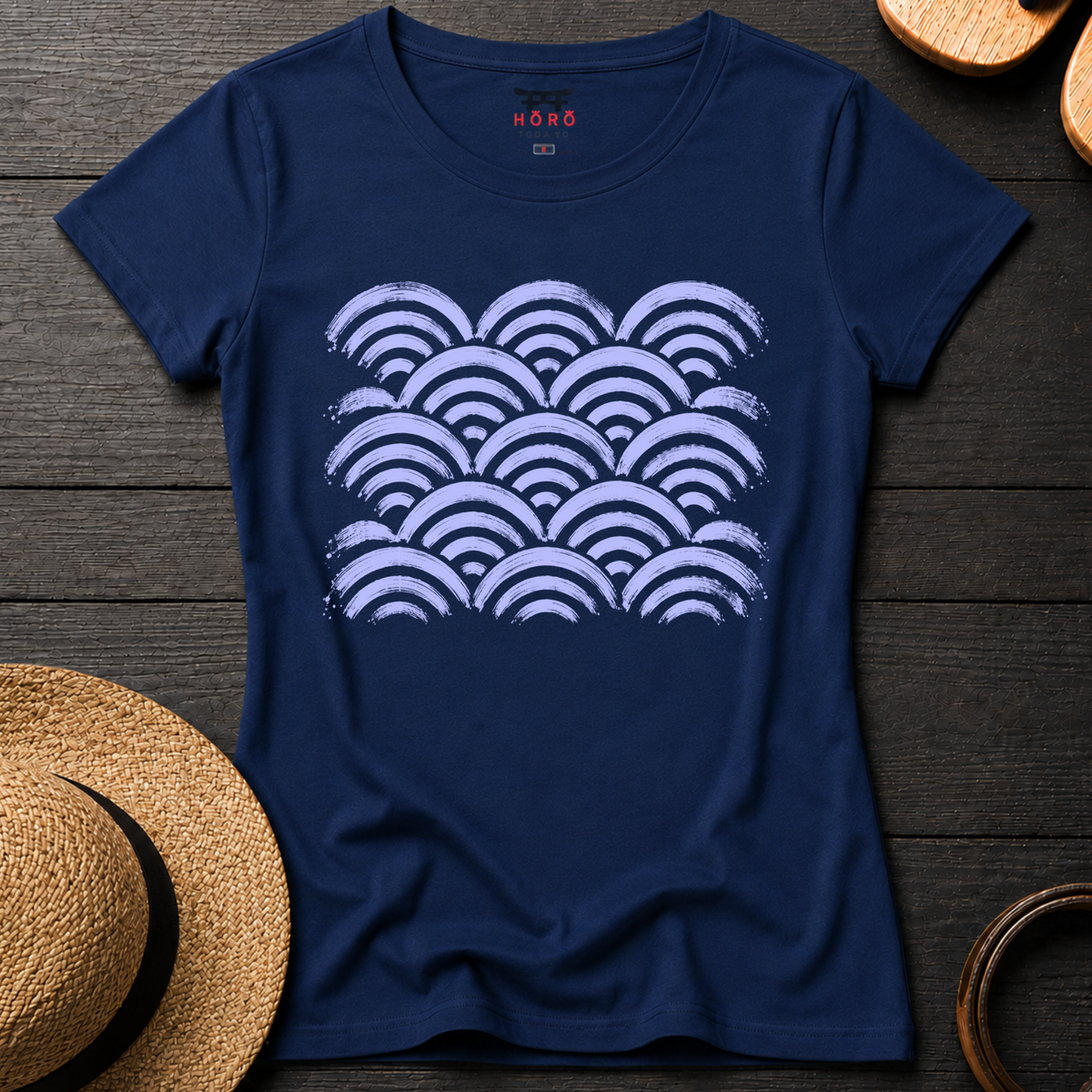Seigaiha Blue T-Shirt