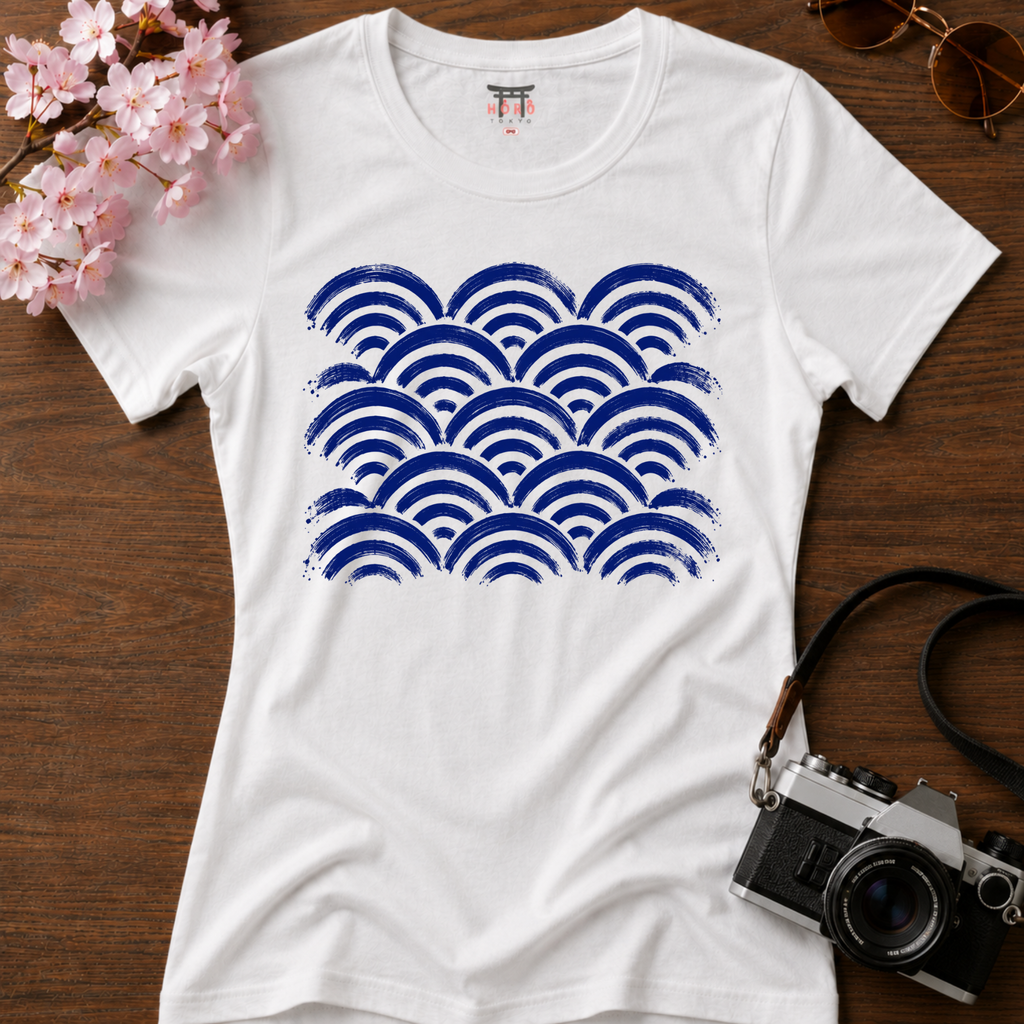 Seigaiha Blue T-Shirt