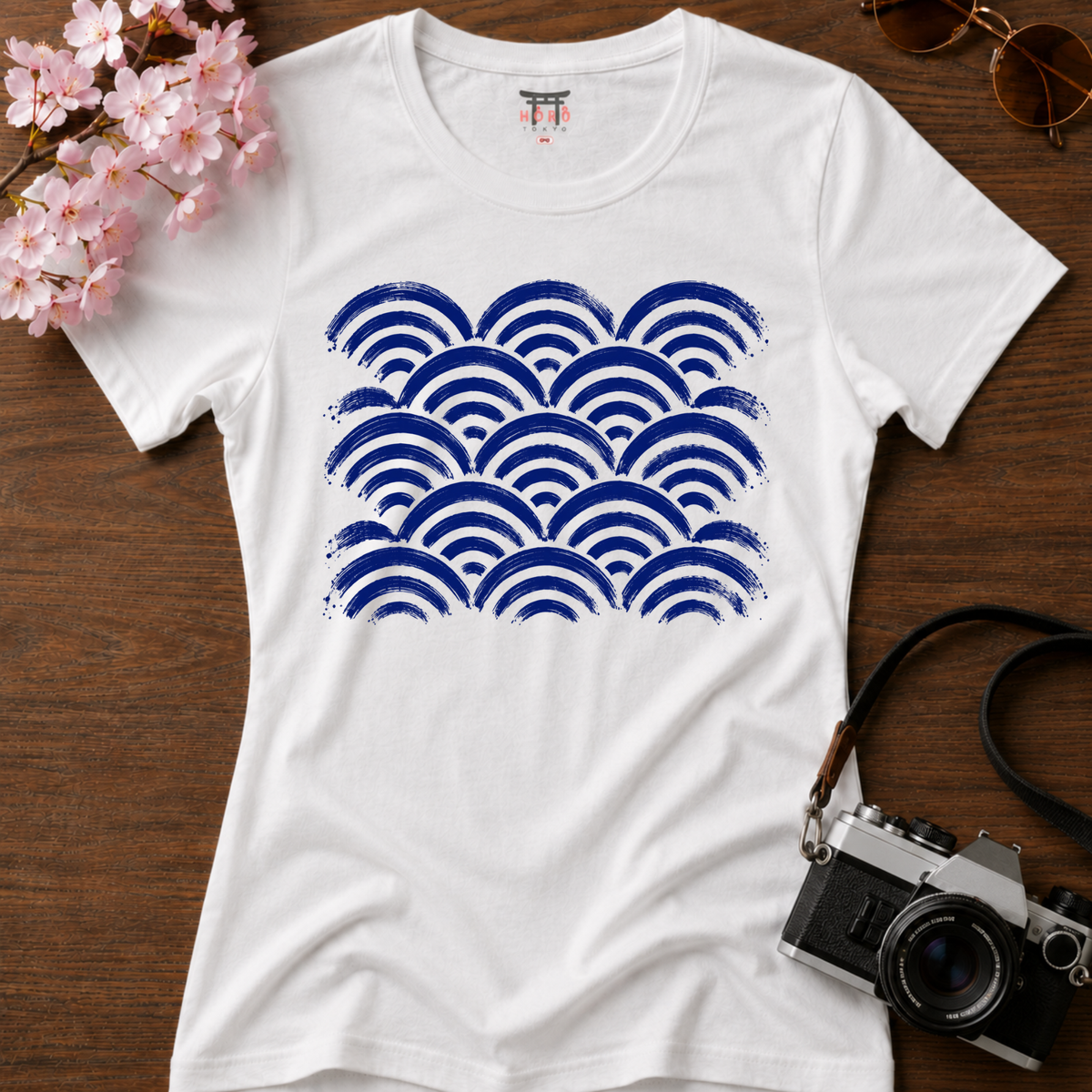 Seigaiha Blue T-Shirt
