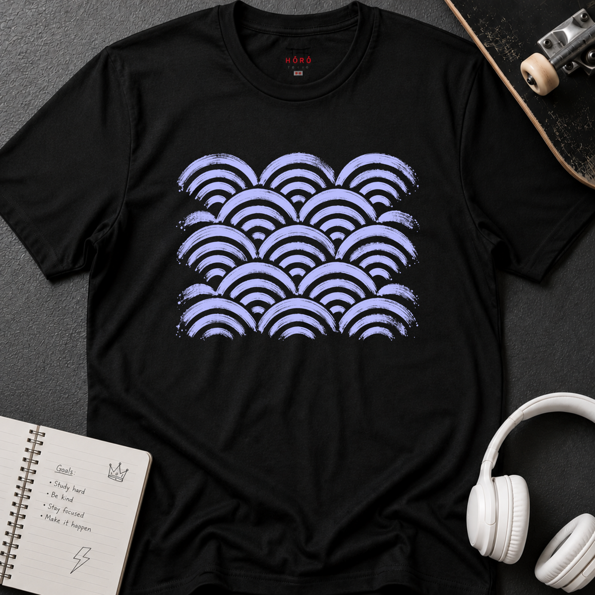 Seigaiha Blue T-Shirt