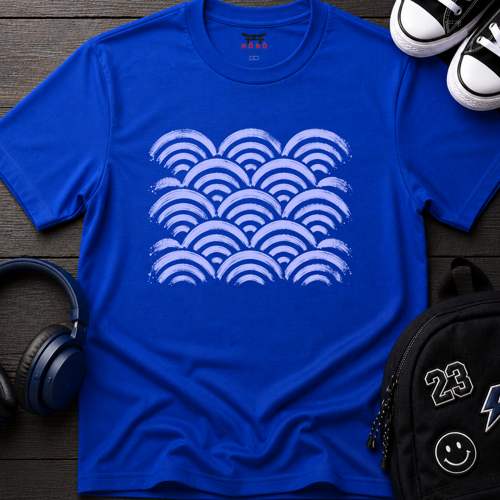 Seigaiha Blue T-Shirt