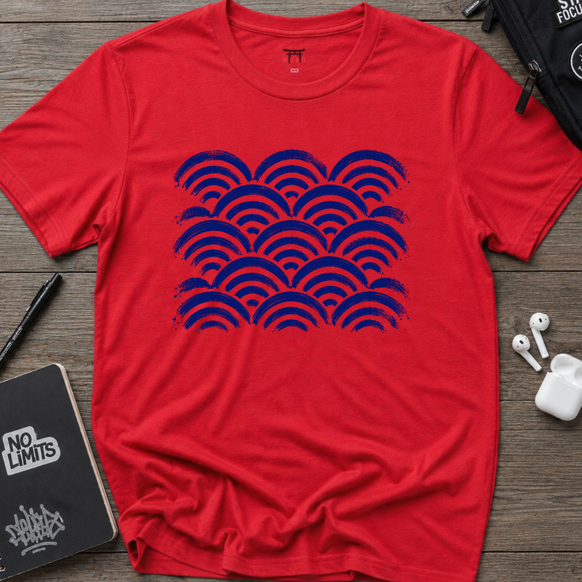 Seigaiha Blue T-Shirt