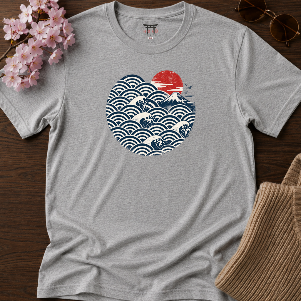 Seigaiha Fuji T-Shirt