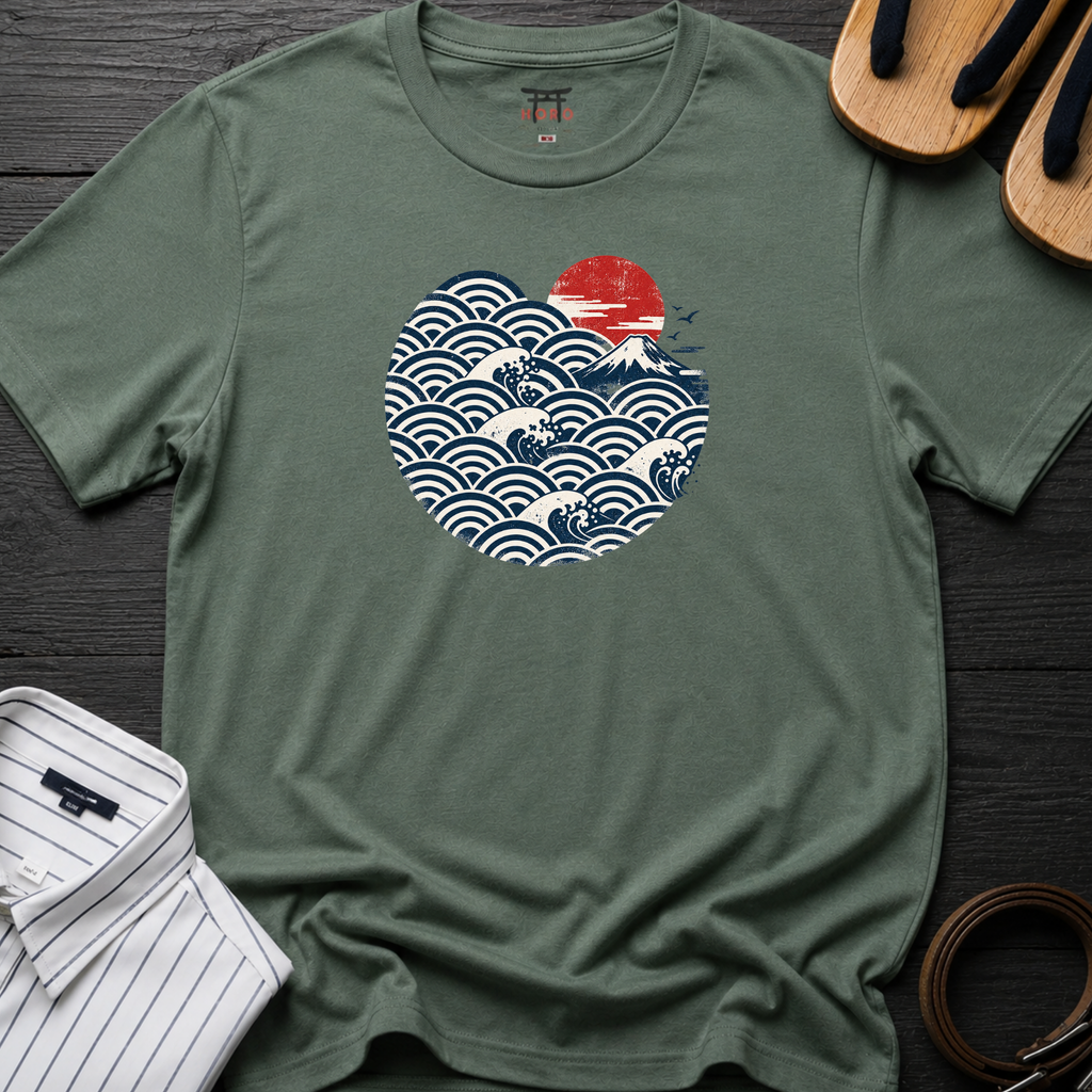 Seigaiha Fuji T-Shirt