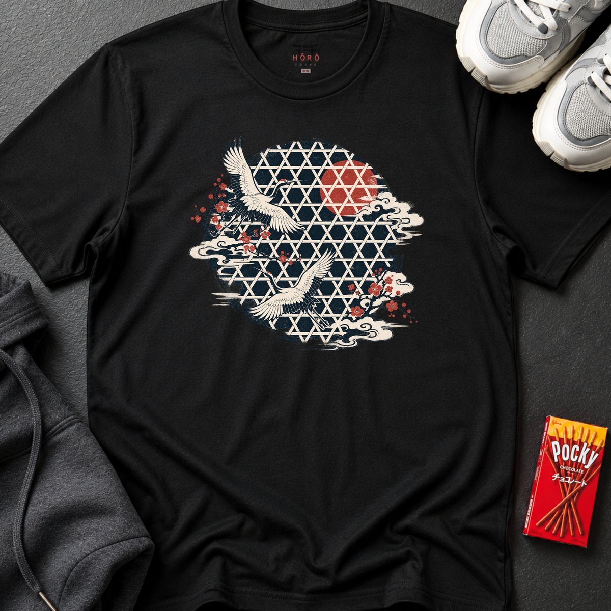 Tsuru Pattern T-Shirt