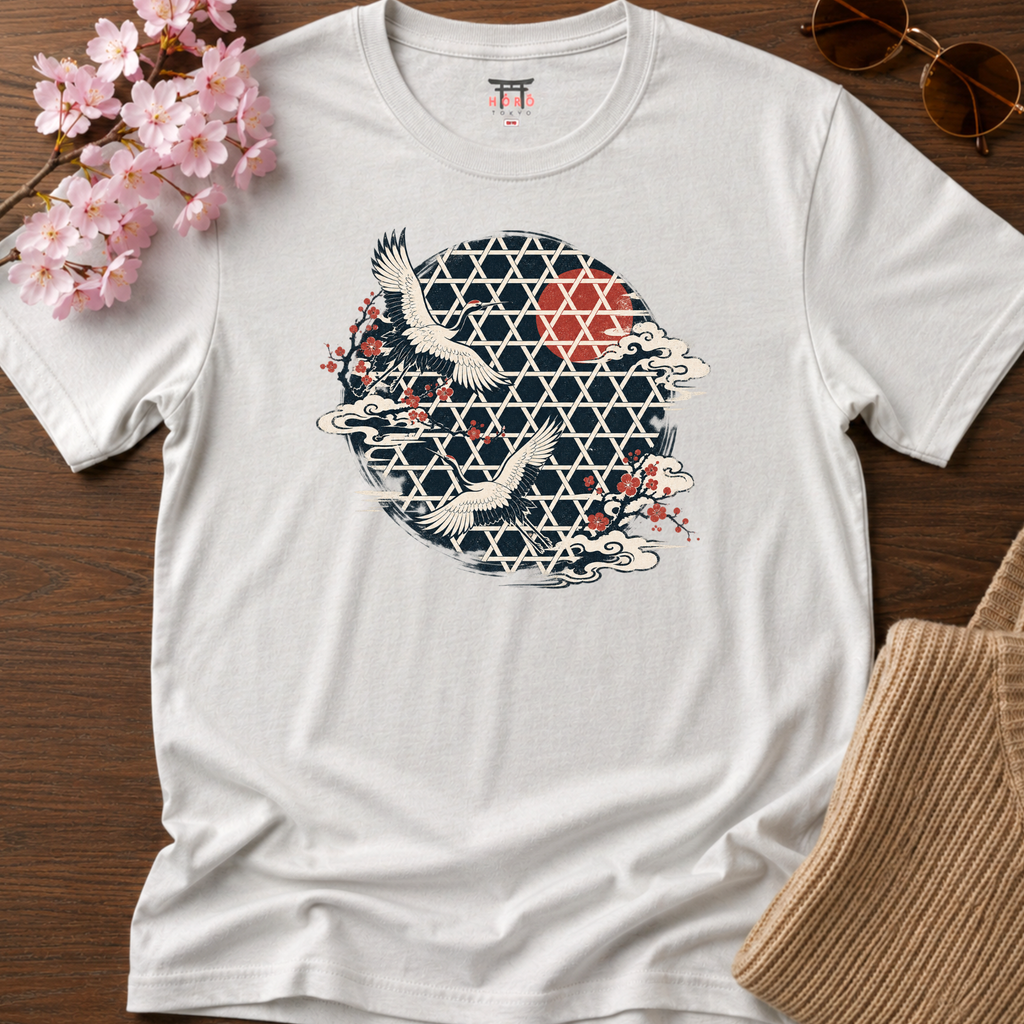 Tsuru Pattern T-Shirt