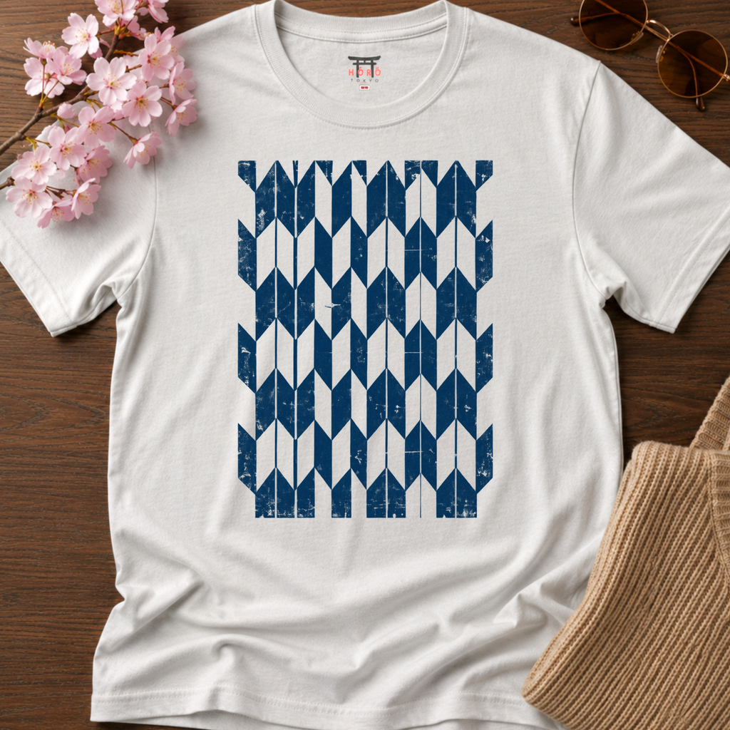Yagasuri Column T-Shirt