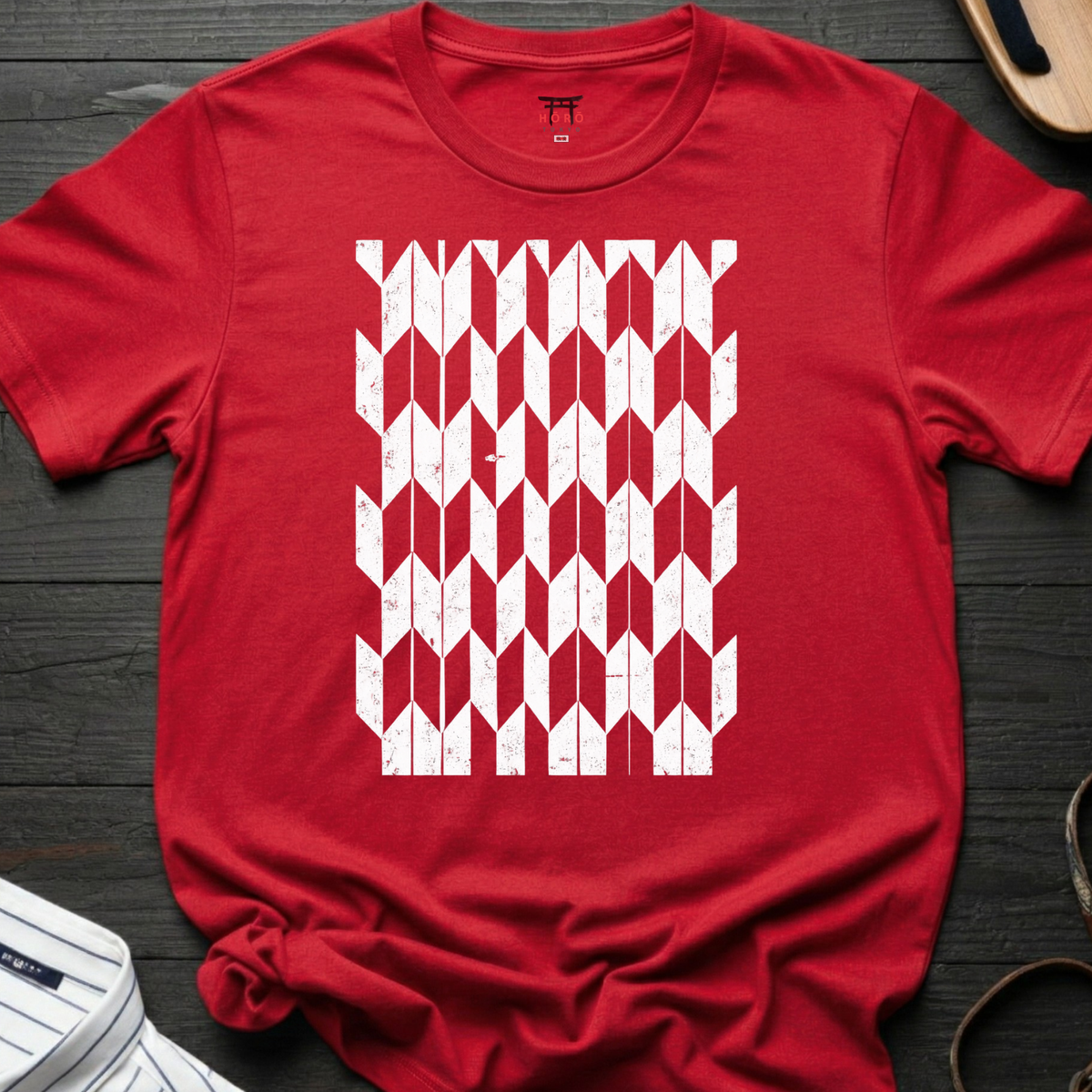 Yagasuri Column T-Shirt