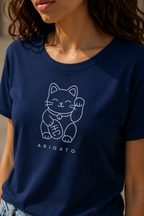 Arigato Lucky Cat T-Shirt