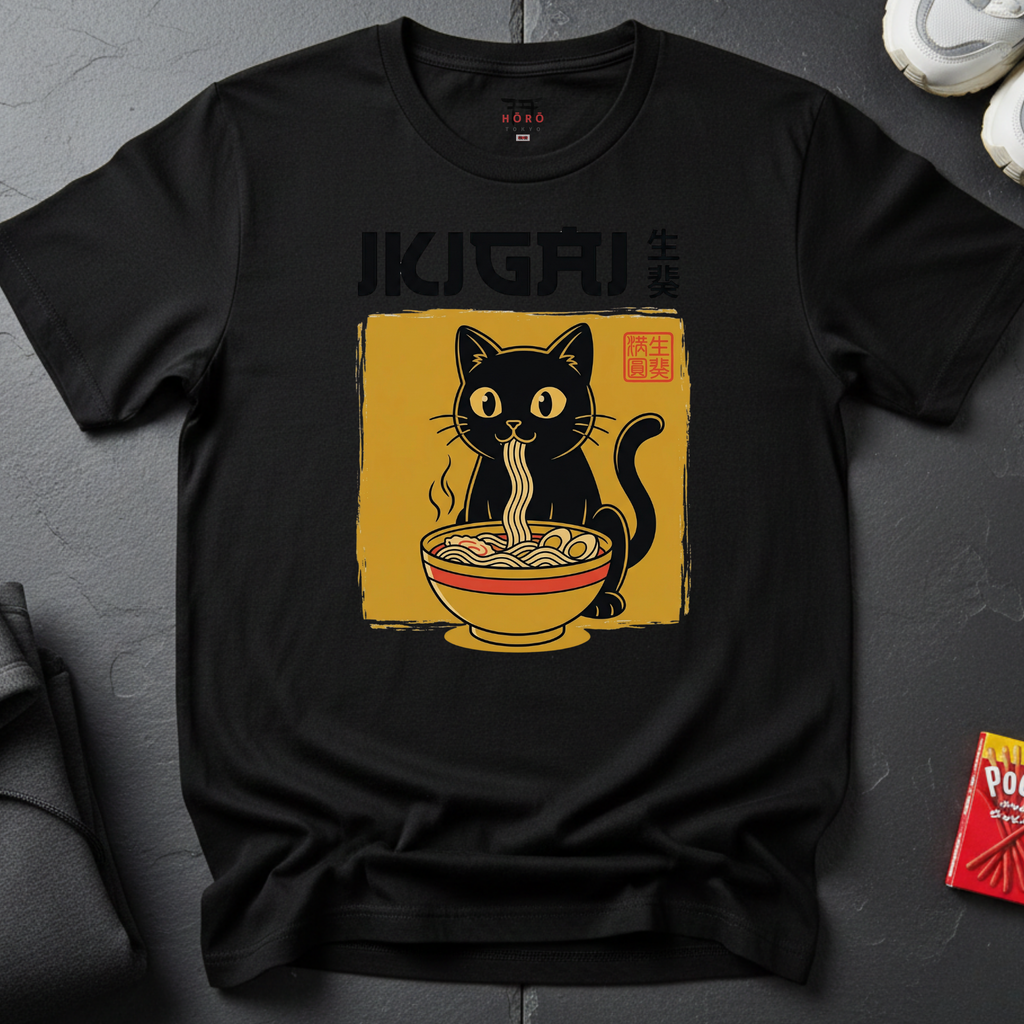 Ikigai Cat T-Shirt